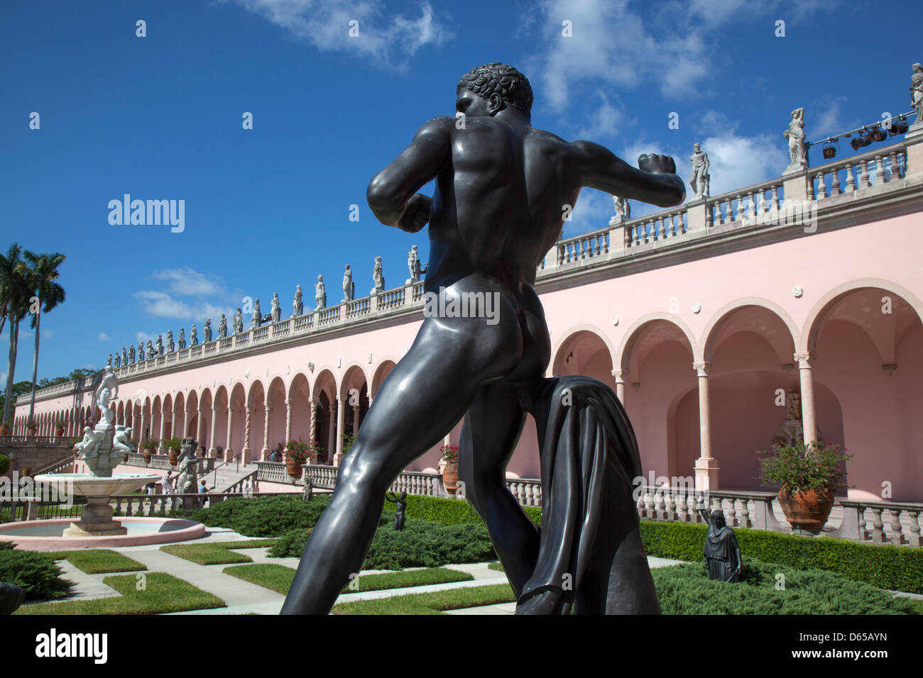 John et Mable Ringling Museum Art discus thrower Discobulus Banque D'Images