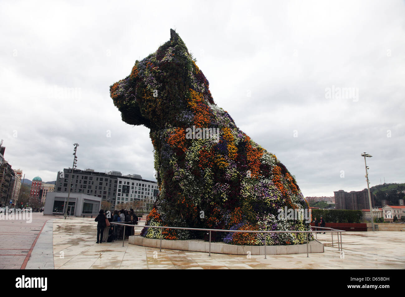 Chien de Jeff Koons, Guggenheim Museum, Bilbao, Espagne Banque D'Images