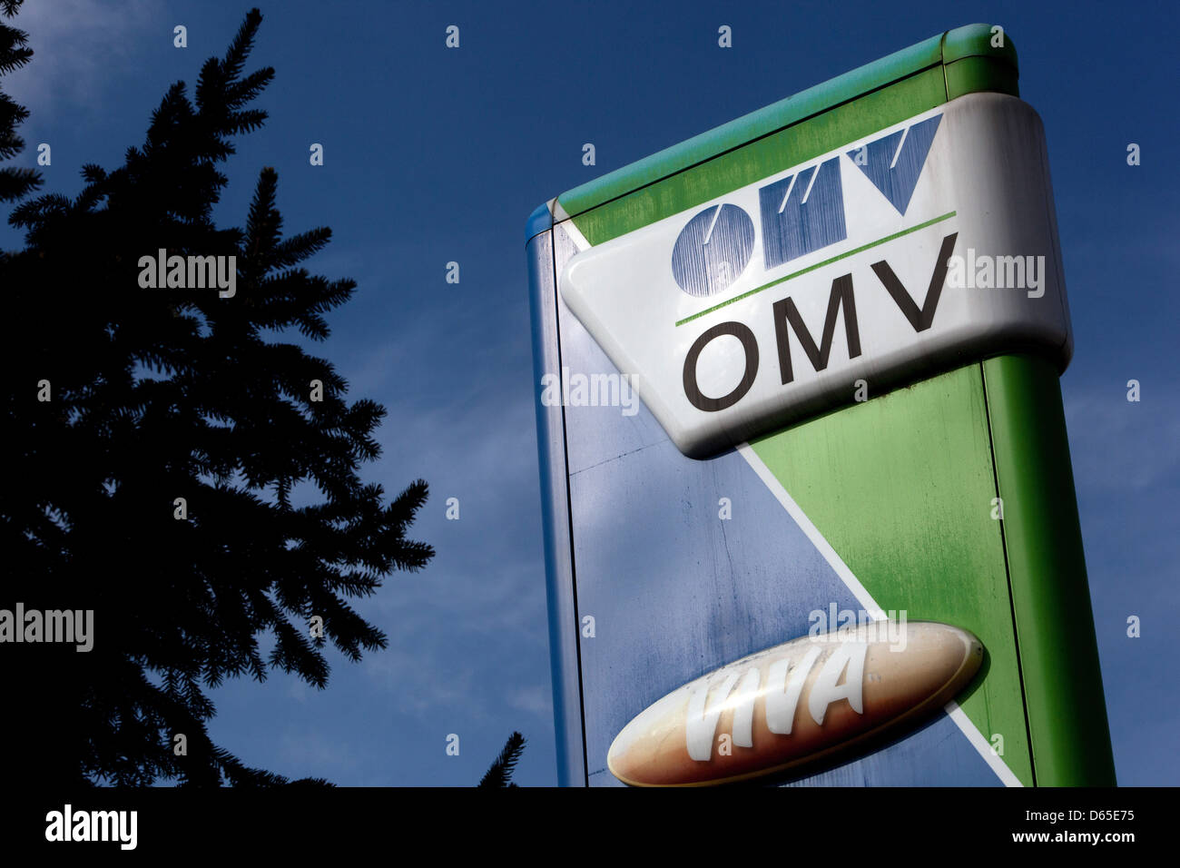 Logo de l'OMV Prague Praha République Tchèque Banque D'Images