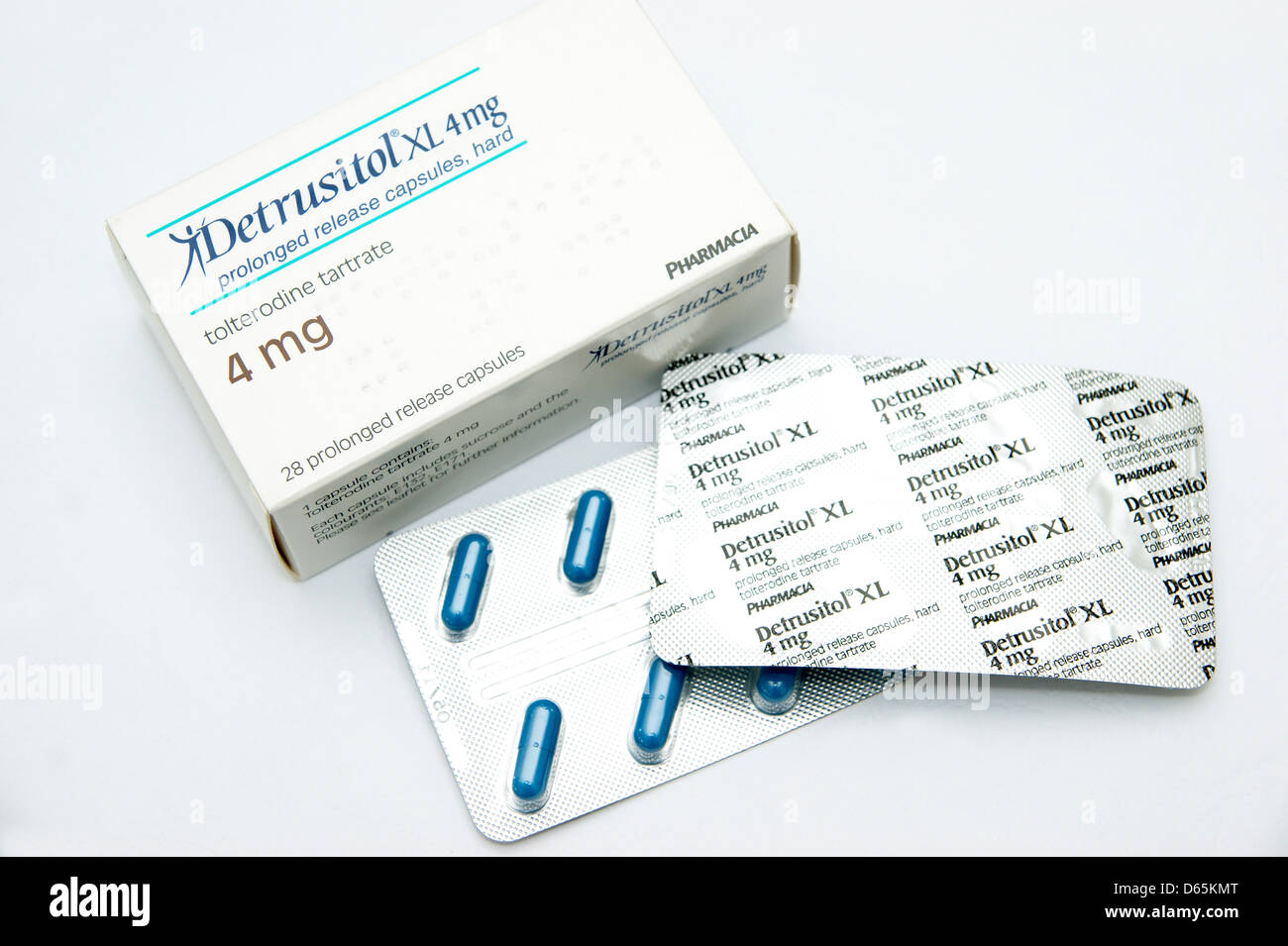 Capsules Detrusitol (Tolterodine) prescrite pour l'hyperactivité ...
