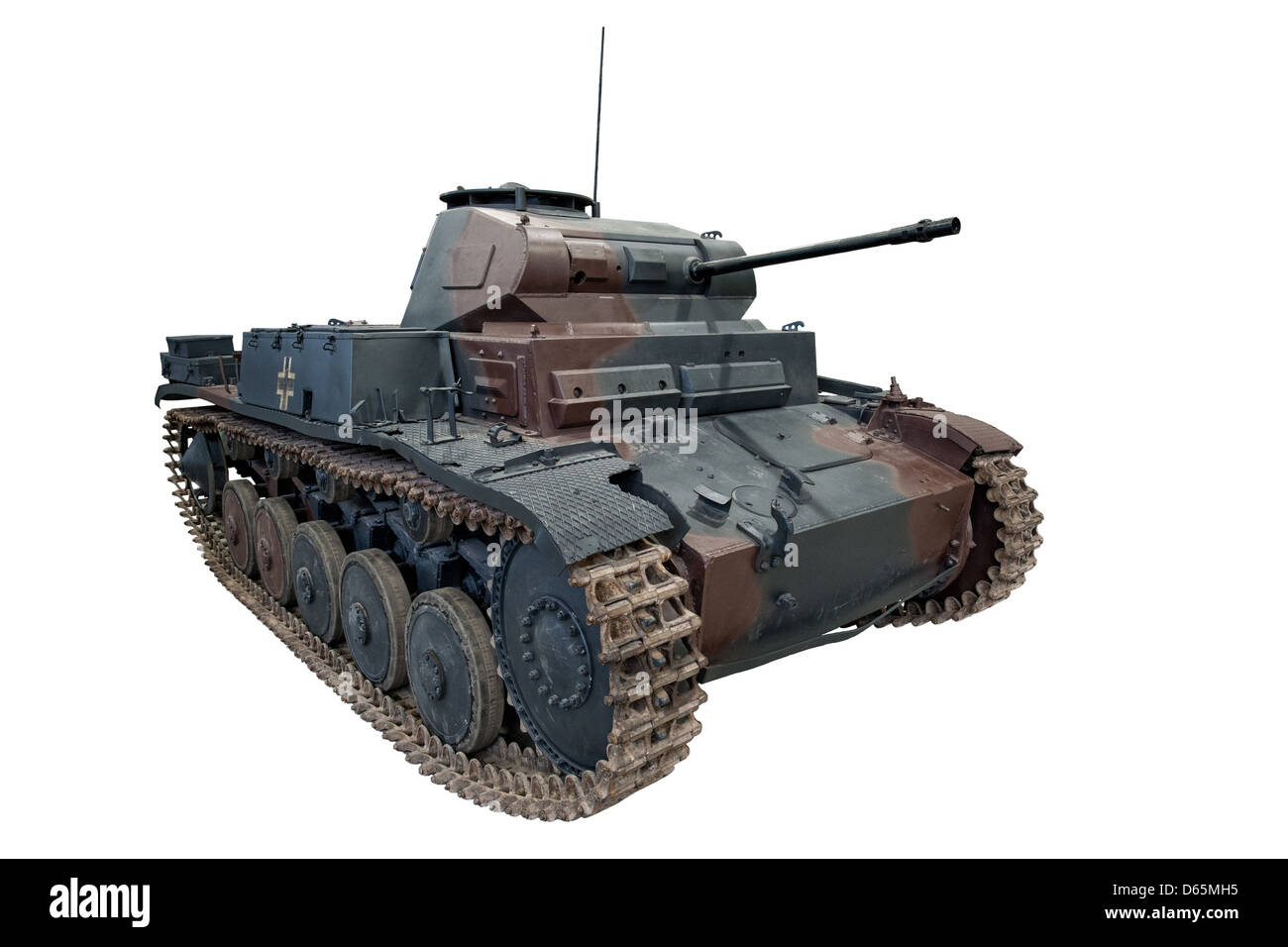 Une coupe d'un tank Panzer II, utilisés par les forces de l'Allemagne nazie pendant la SECONDE GUERRE MONDIALE Banque D'Images