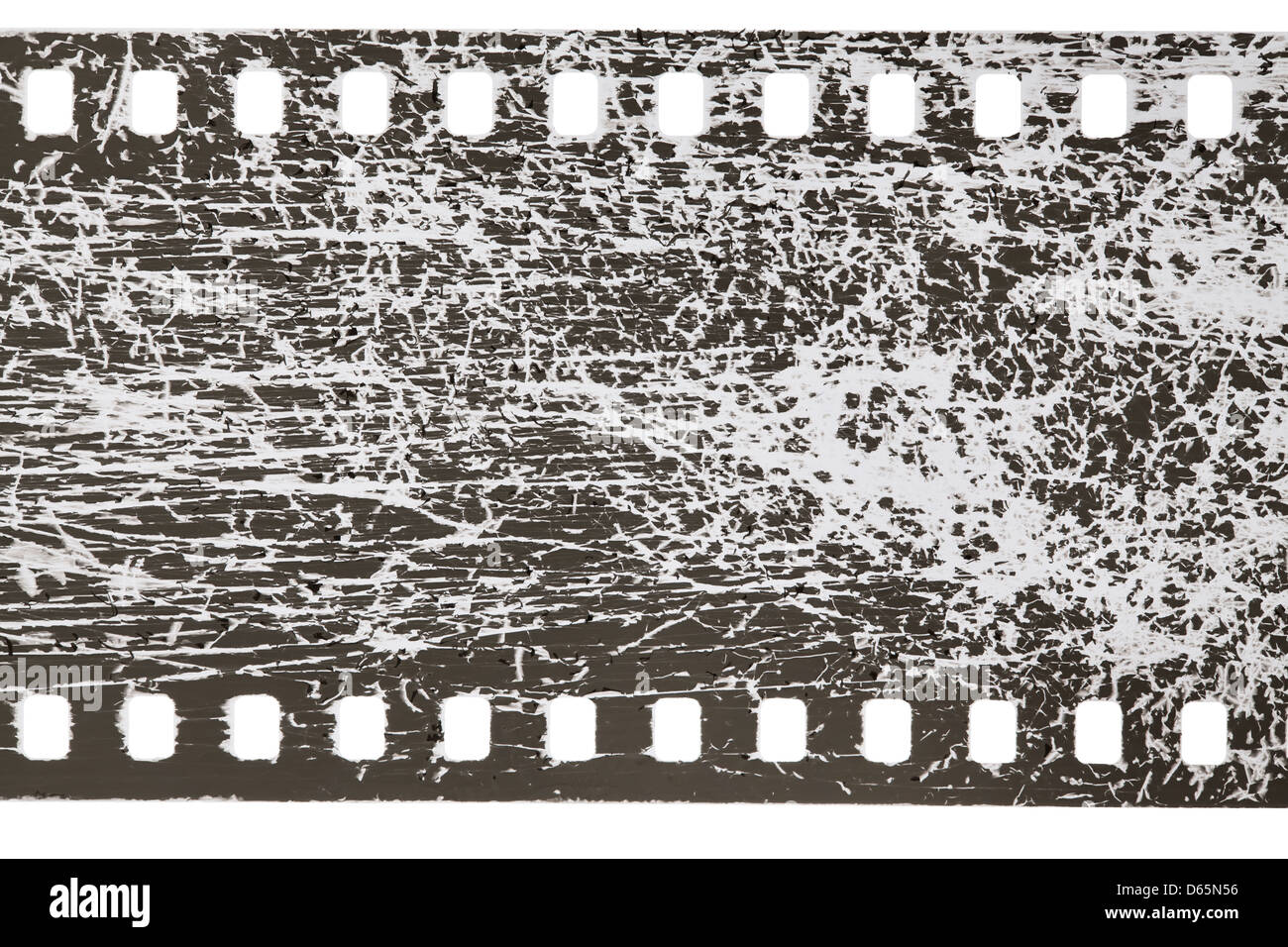 Film fixe de rayures sur fond blanc Banque D'Images