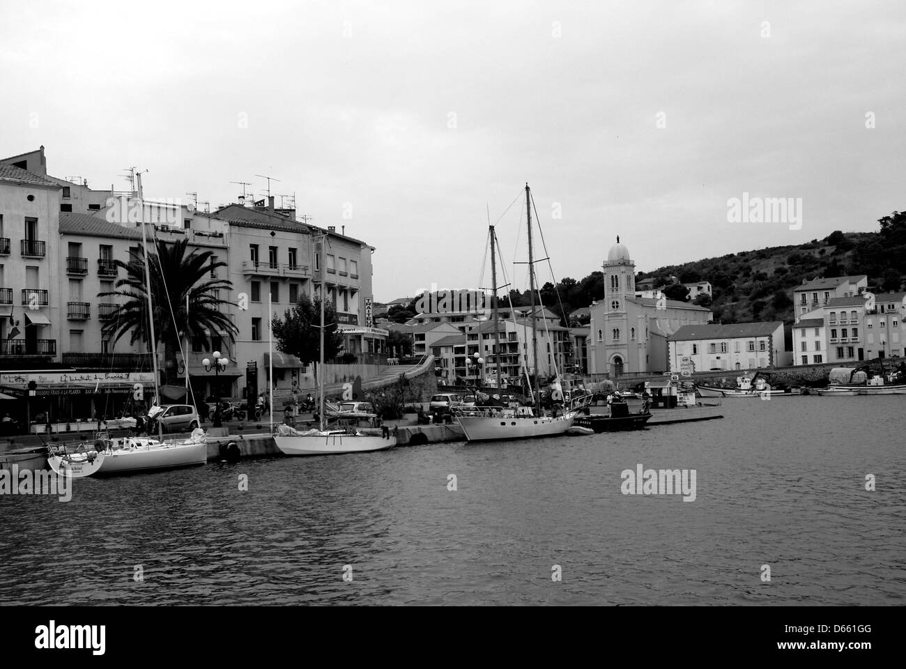 Port Vendres, sud de la France, Banque D'Images