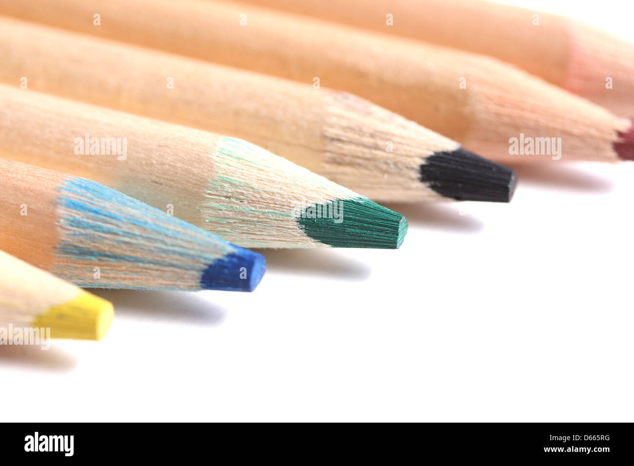 crayons de couleur Banque D'Images