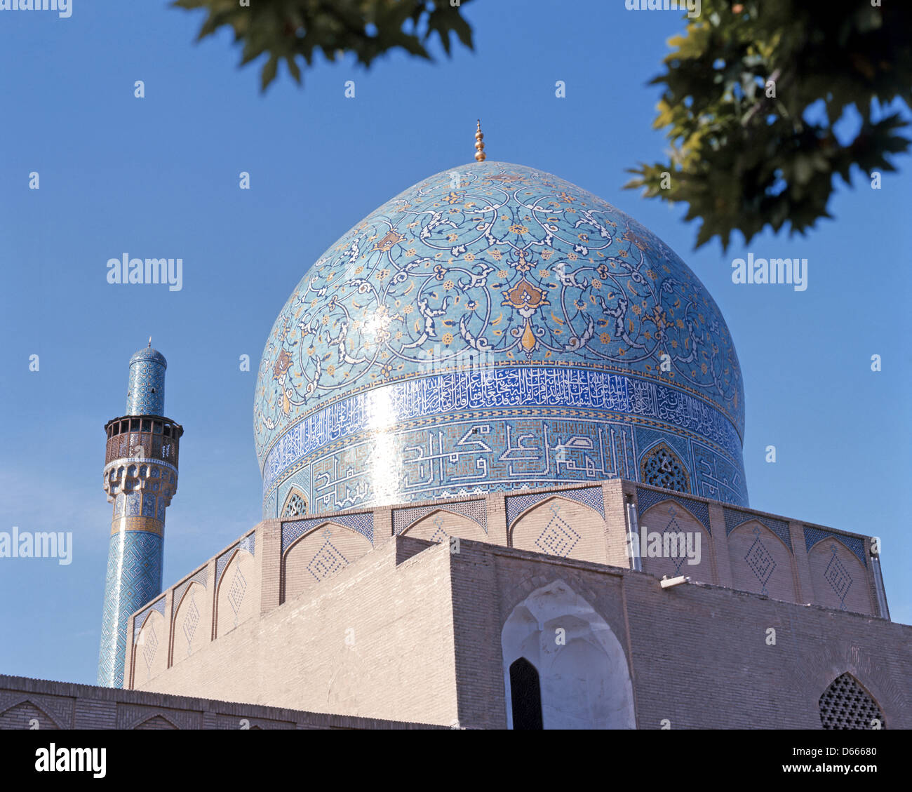 Le Shah Mosquée (Mosquée Jameh Abbasi), Naghsh-i Jahan Square, Ispahan, Ispahan Province, République islamique d'Iran Banque D'Images
