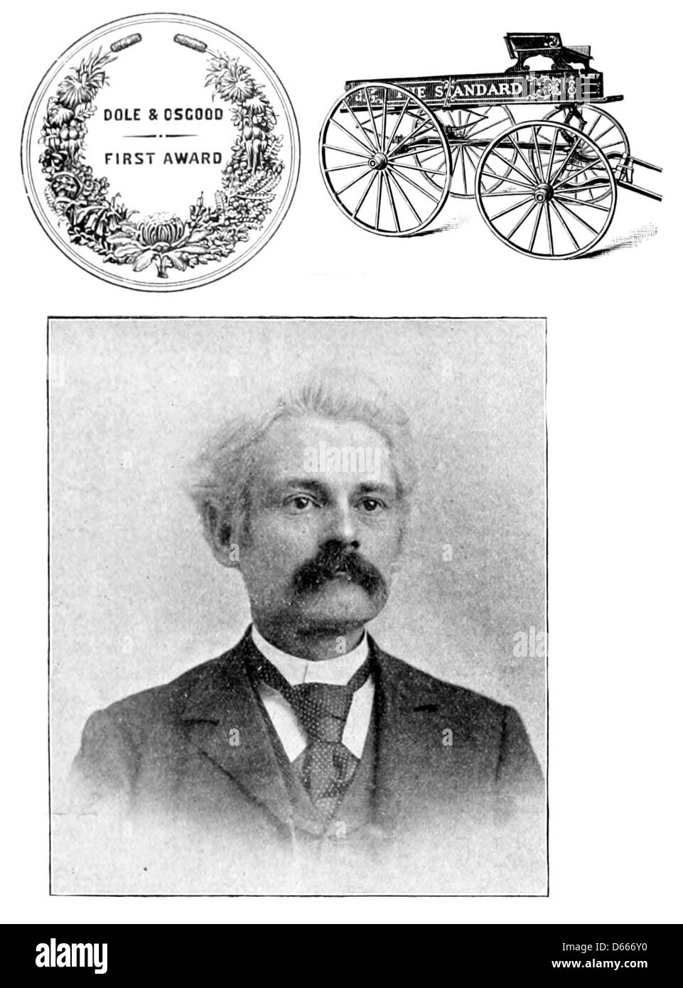 Une photographie de 1895 représentant un souvenir de Marblehead, Massachusetts, avec un buggy primé, une représentation de l'artisanat local et des transports. Banque D'Images Une photographie de 1895 représentant un souvenir de Marblehead, Massachusetts, avec un buggy primé, une représentation de l'artisanat local et des transports. Banque D'Images