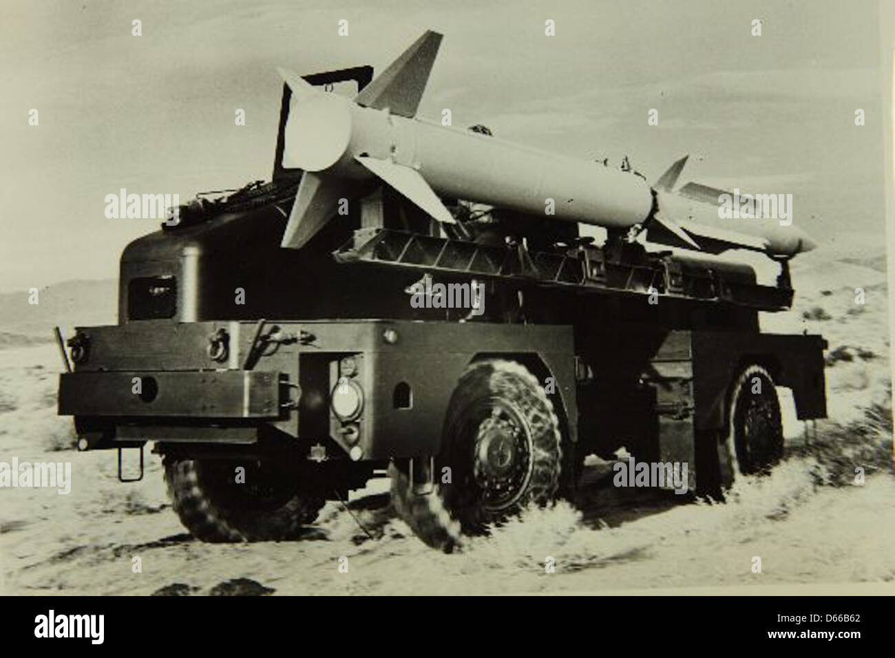 Le missile Terrier Convair/General Dynamics, développé au milieu du XXe siècle, était un élément important de la technologie de défense militaire américaine. Il a été conçu pour les opérations sol-air et a contribué au développement de la technologie des missiles. Banque D'Images