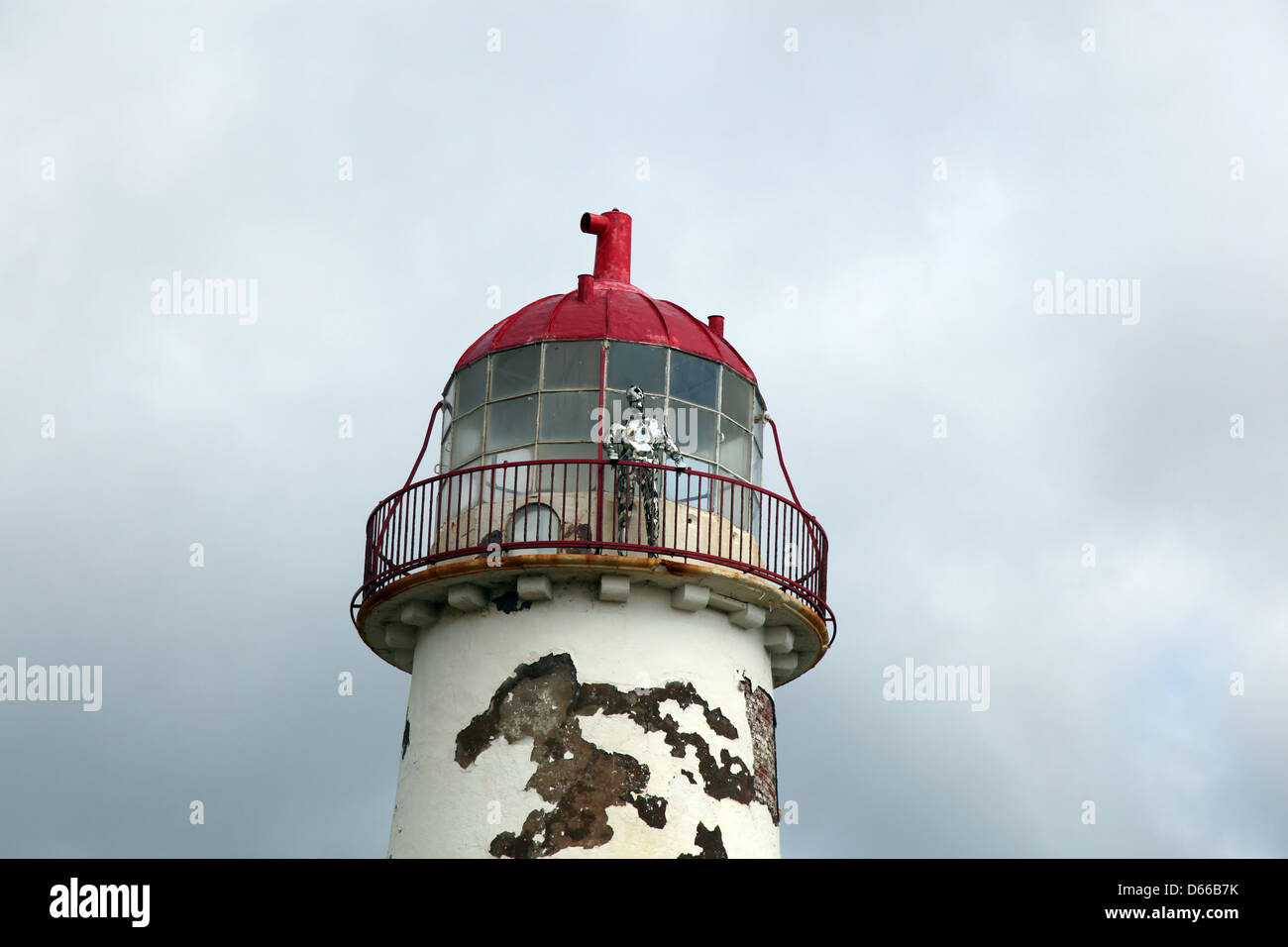 Point d'Ayr Talacre Phare Flintshire au nord du Pays de Galles Dee Estuary Banque D'Images