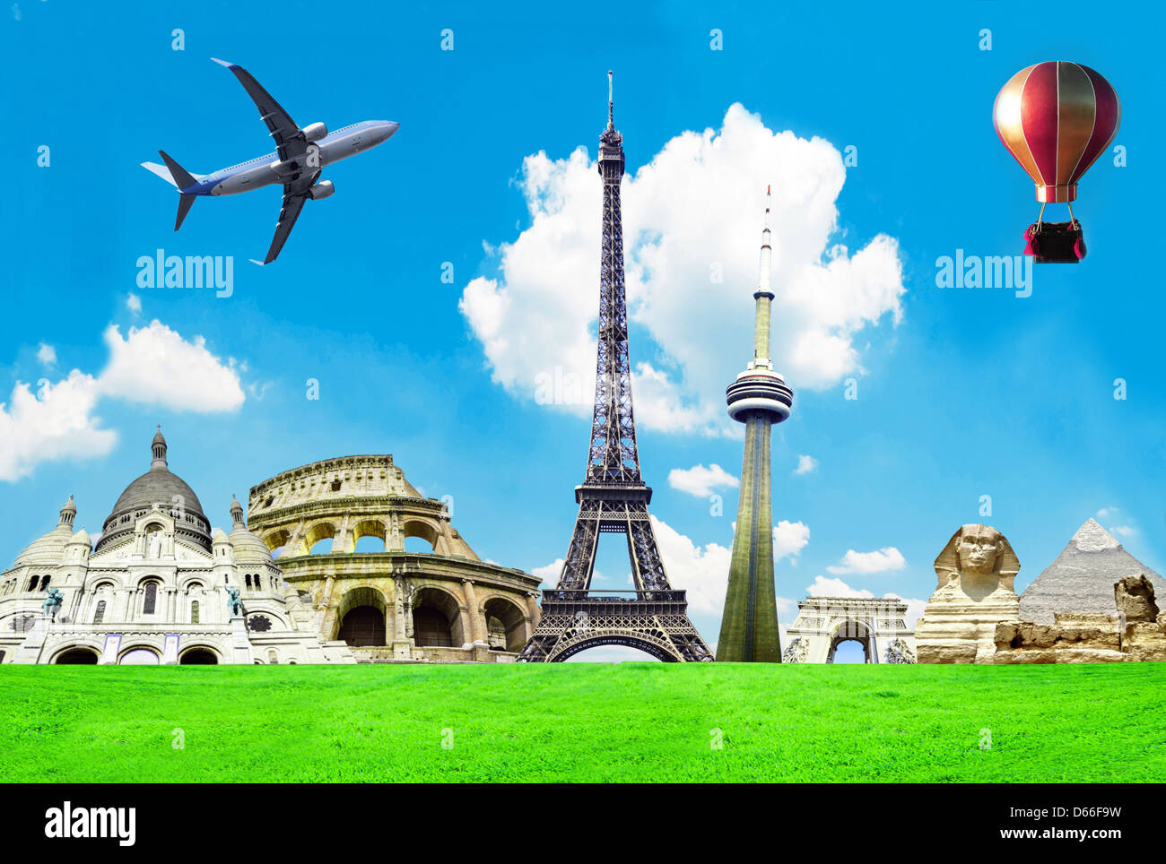 Voyage dans le monde de l'image conceptuelle Banque D'Images