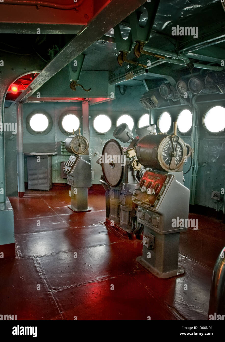 La tête de l'USS North Carolina Banque D'Images