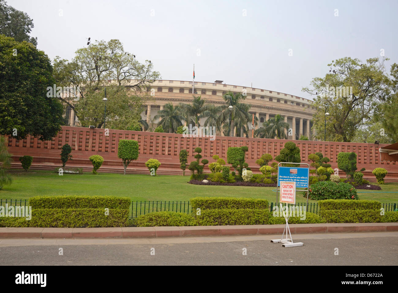 Le Parlement indien est connu sous le nom de Parlement à New Delhi, en Inde Banque D'Images
