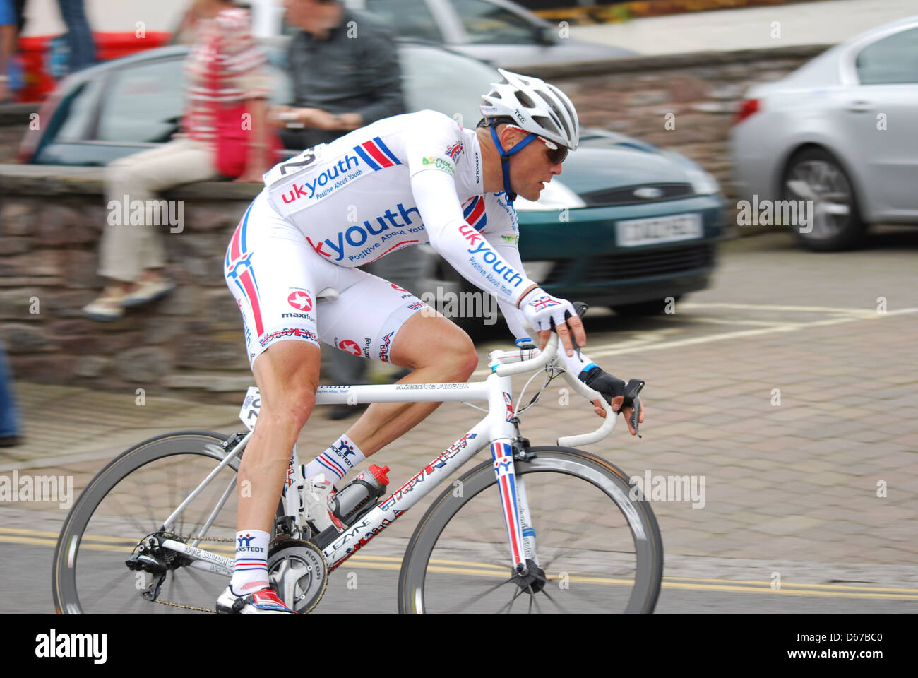 Magnus Backstedt de Suède à Brecon sur l'étape 6 de la Tournée 2012 de la Grande-Bretagne Banque D'Images