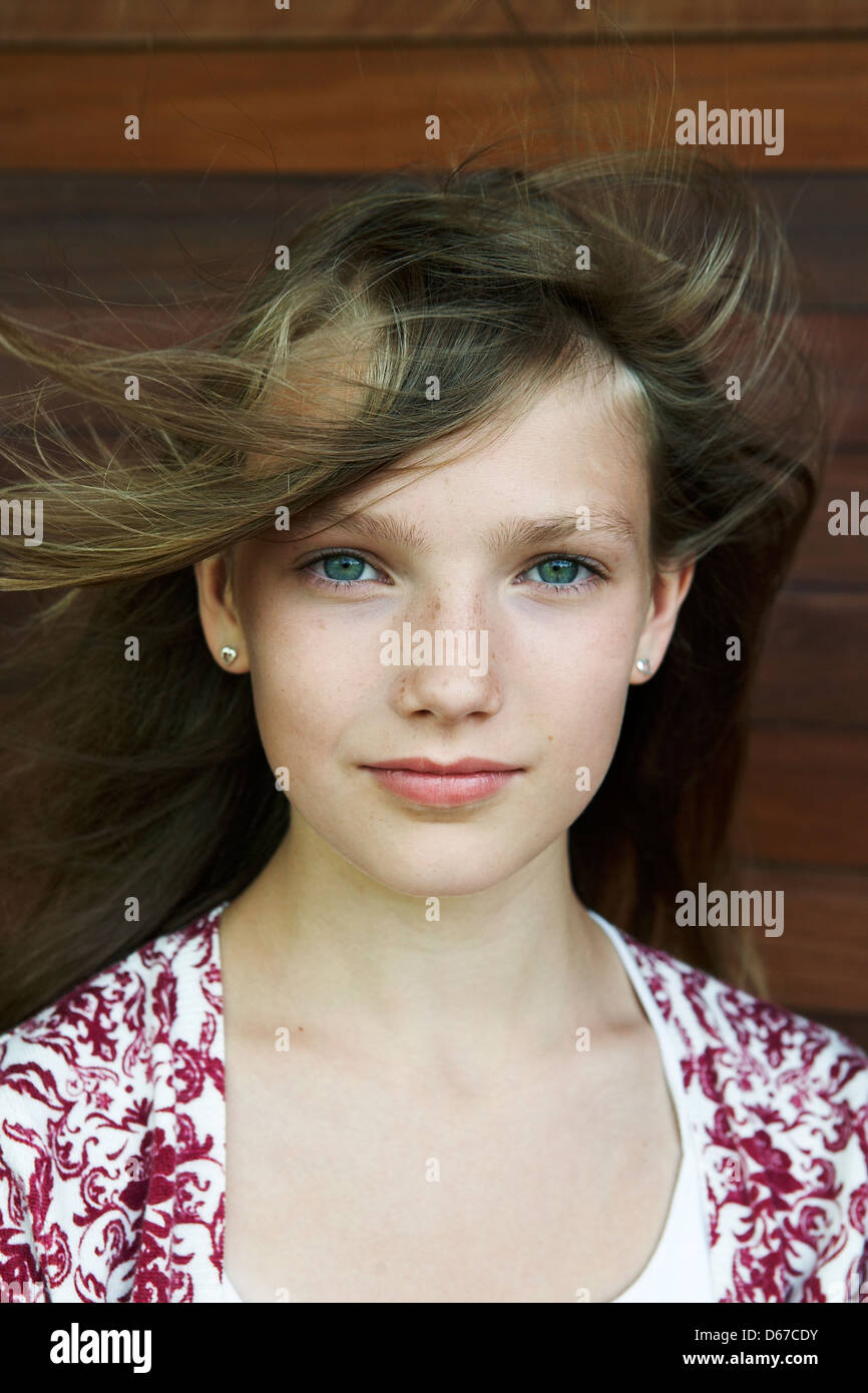 Portrait de jeune fille Banque D'Images