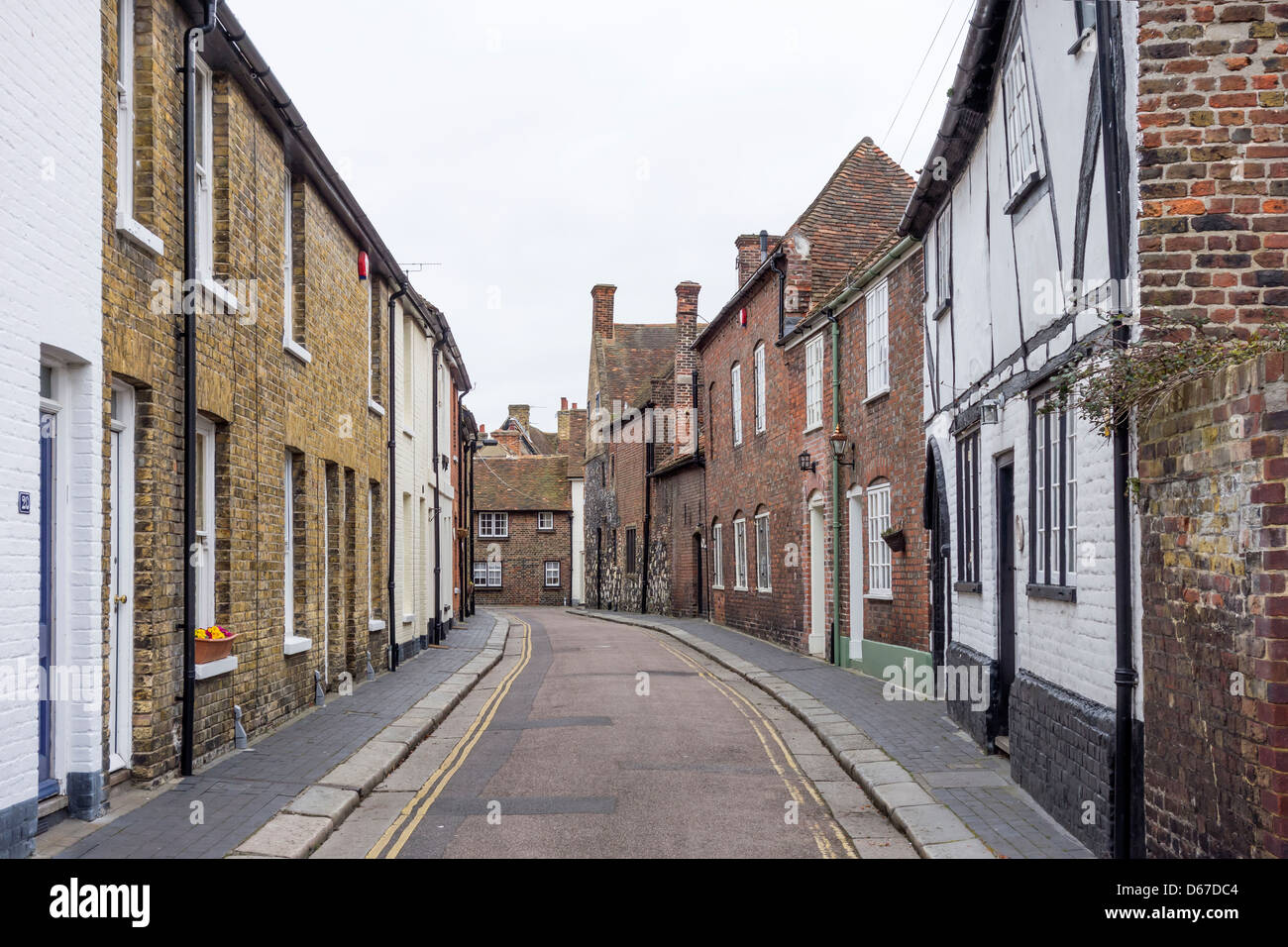 Vicarage Lane Cinque Port Sandwich Kent England Banque D'Images