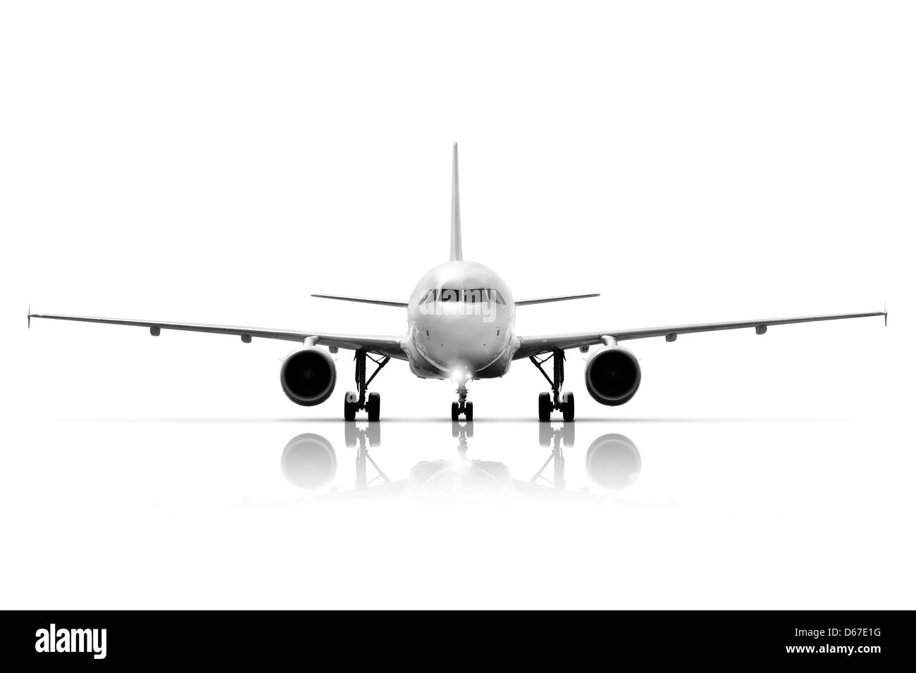 Avion L'aéroport de décollage Banque D'Images
