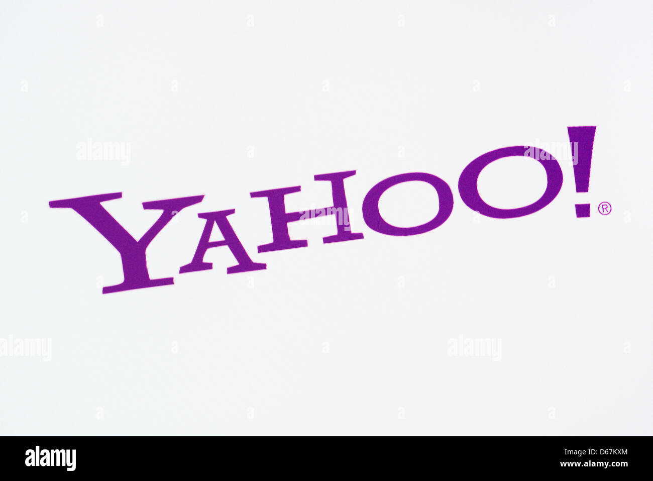 Capture d'écran Yahoo moteur de recherche Banque D'Images