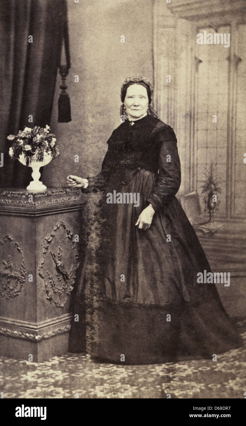 Victorian woman portrait circa 1860 Photographe inconnu Banque D'Images