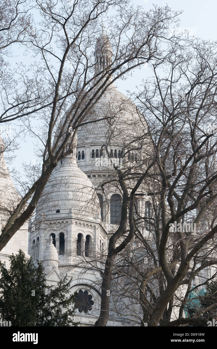 La basilique du Sacré-Cœur de Paris (Basilique du Sacré-Cœur) Banque D'Images