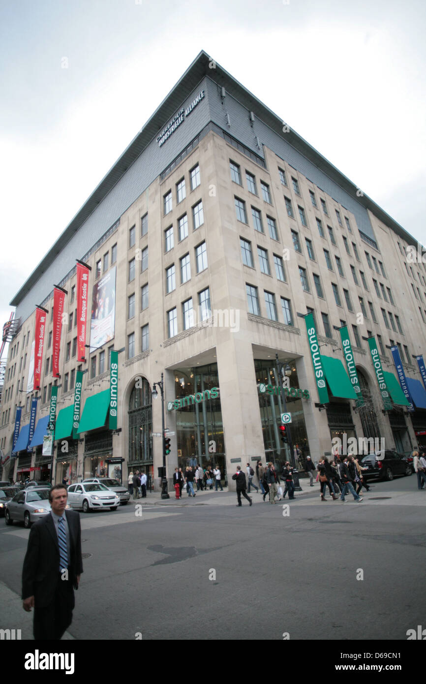 La Maison Simons est un détaillant de mode dans la province de Québec. Banque D'Images