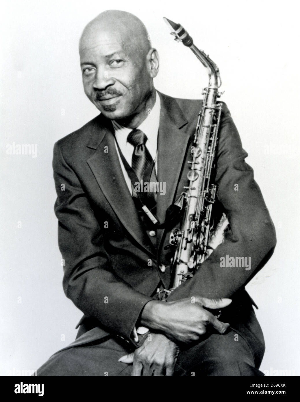 EDDIE VINSON (1917-1988) Jazz, Blues et R&B de 1980 saxophoniste Banque D'Images