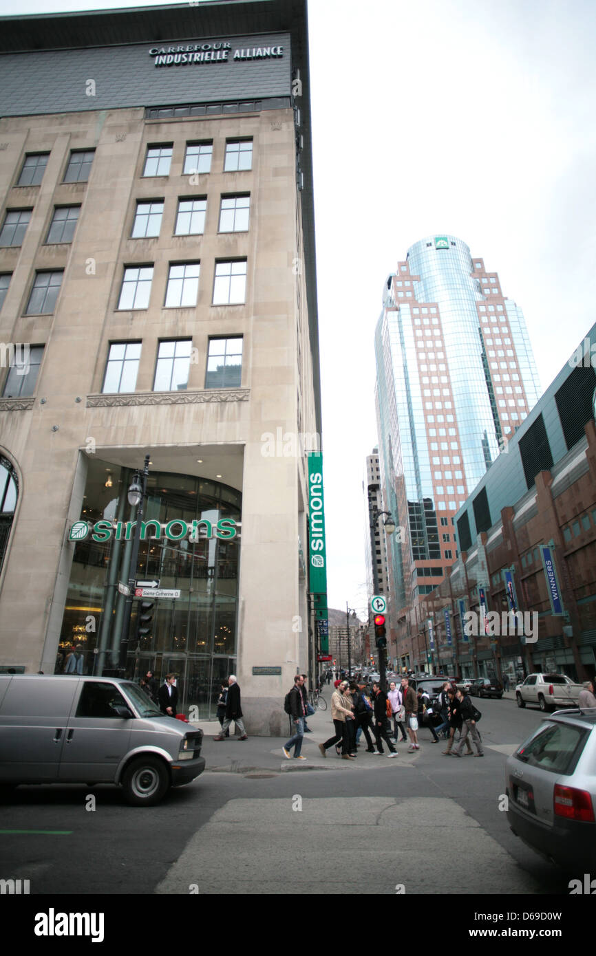 La Maison Simons est un détaillant de mode dans la province de Québec. Banque D'Images