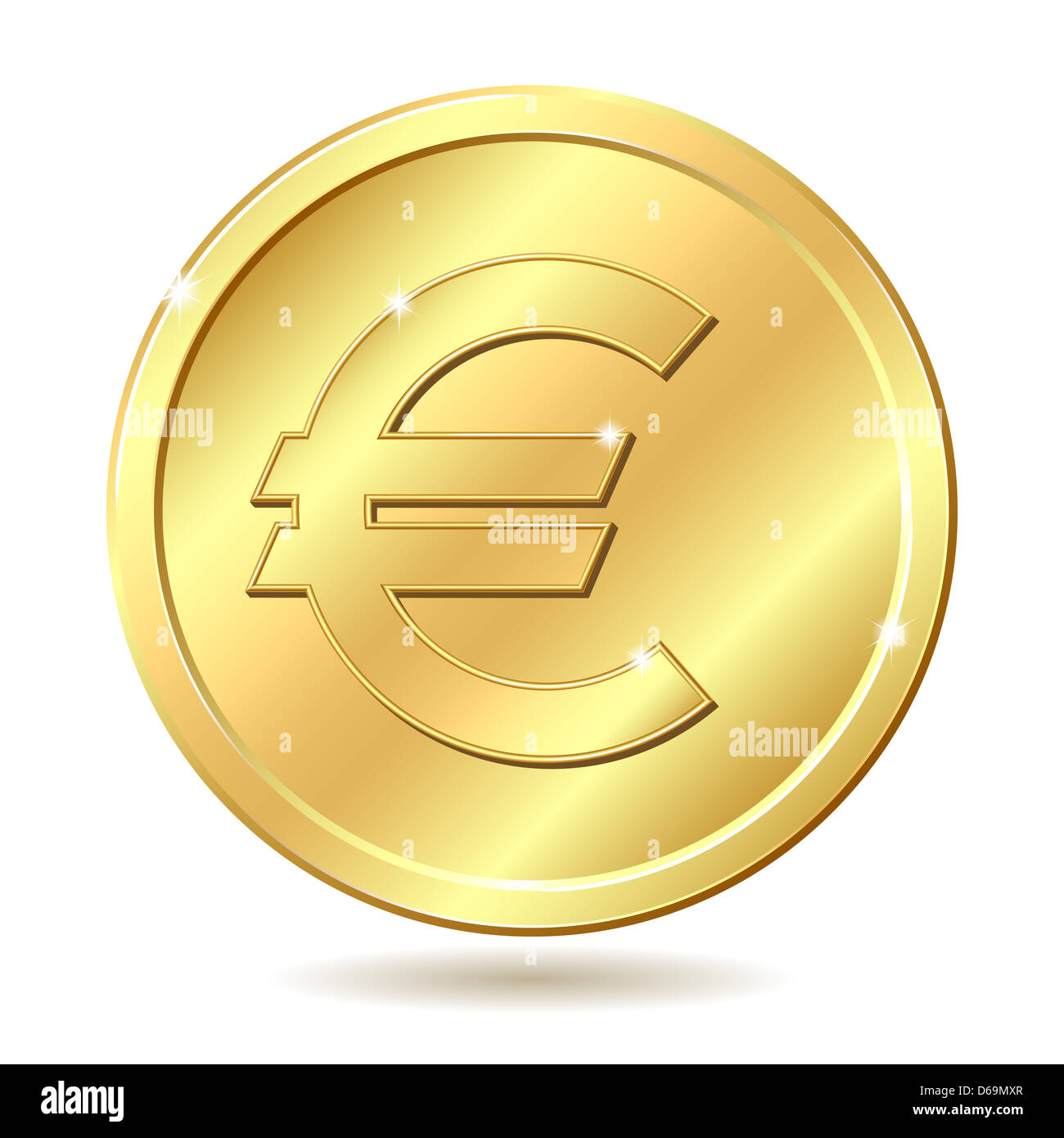 Golden euro logo Banque de photographies et d'images à haute résolution -  Alamy