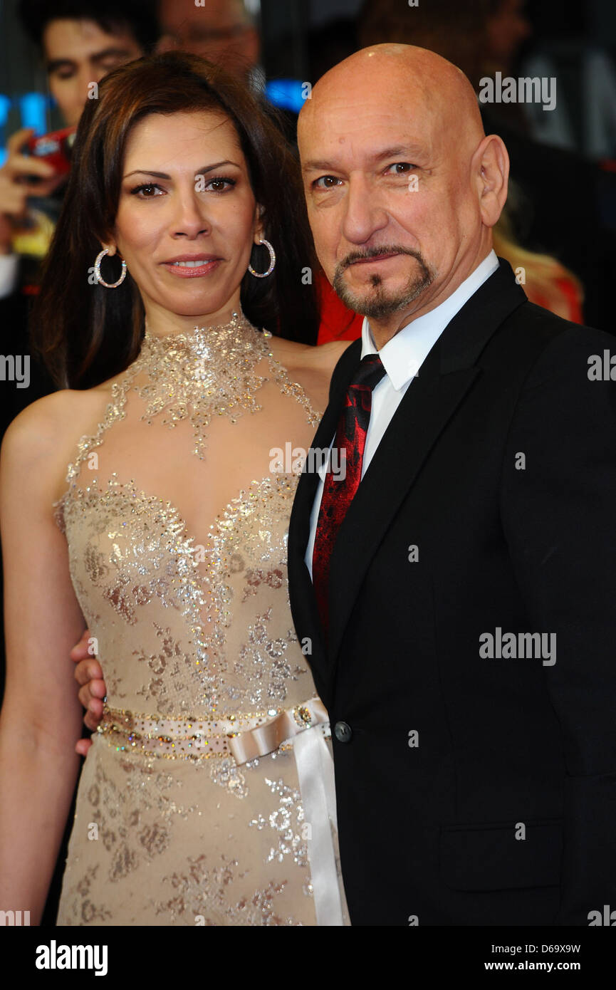 Daniela Lavender et Sir Ben Kingsley Royal Film Performance 2011 : Hugo en 3D à l'Odeon Leicester Square - Londres, des arrivées Banque D'Images