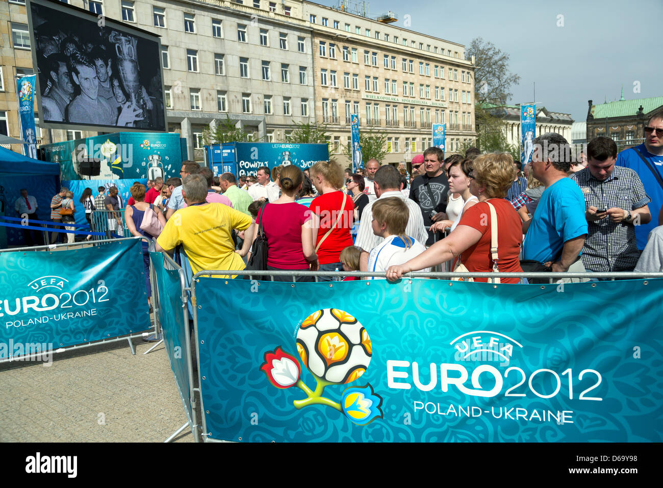 Poznan, Pologne, de l'UEFA Championnat d'événement pour Banque D'Images