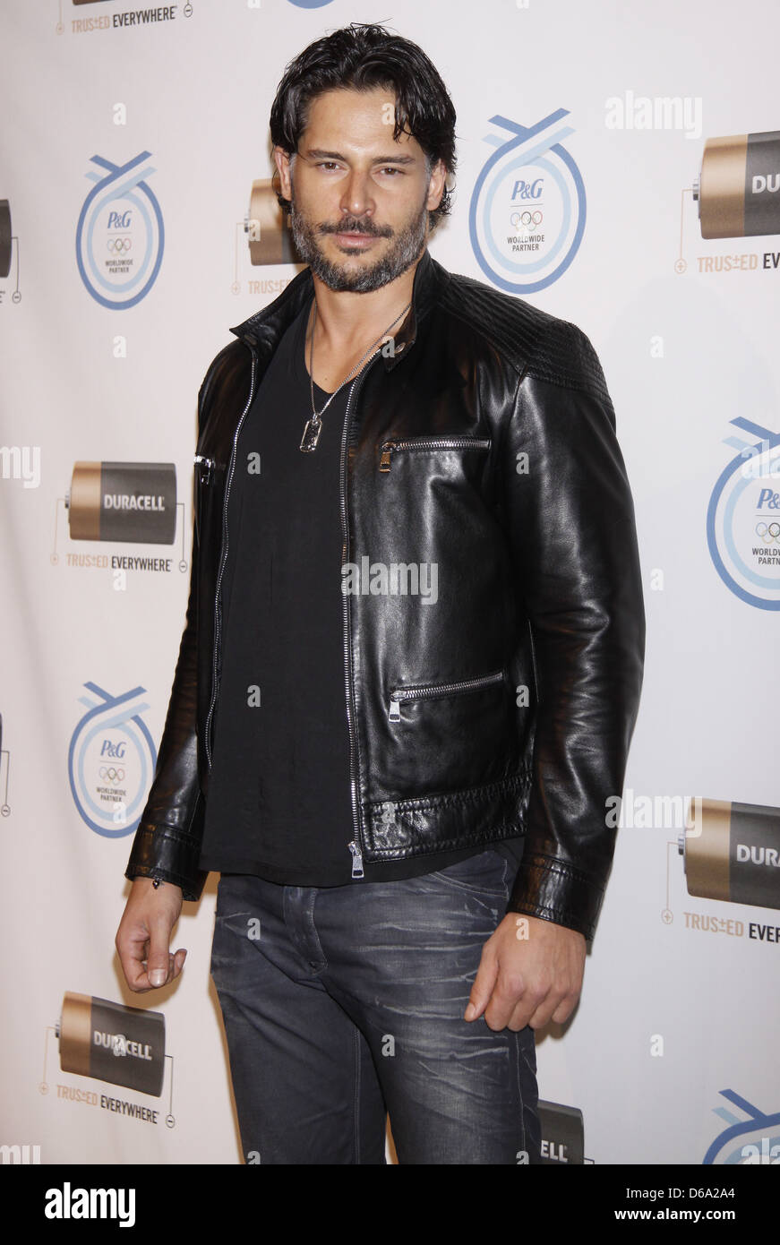 Joe Manganiello l 'Duracell comptent sur le cuivre d'aller de l'or', lors du lancement du programme des Jeux Olympiques à l'étage des arrivées. La ville de New York, Banque D'Images