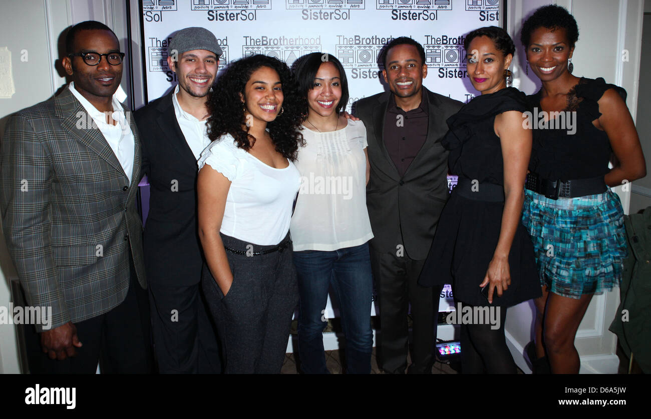 Zora Howard, Abraham Vasquez, Elizabeth Acevedo, Hill Harper, Tracee Ellis Ross, Vanessa Williams La Fraternité/soeur Sol's Banque D'Images