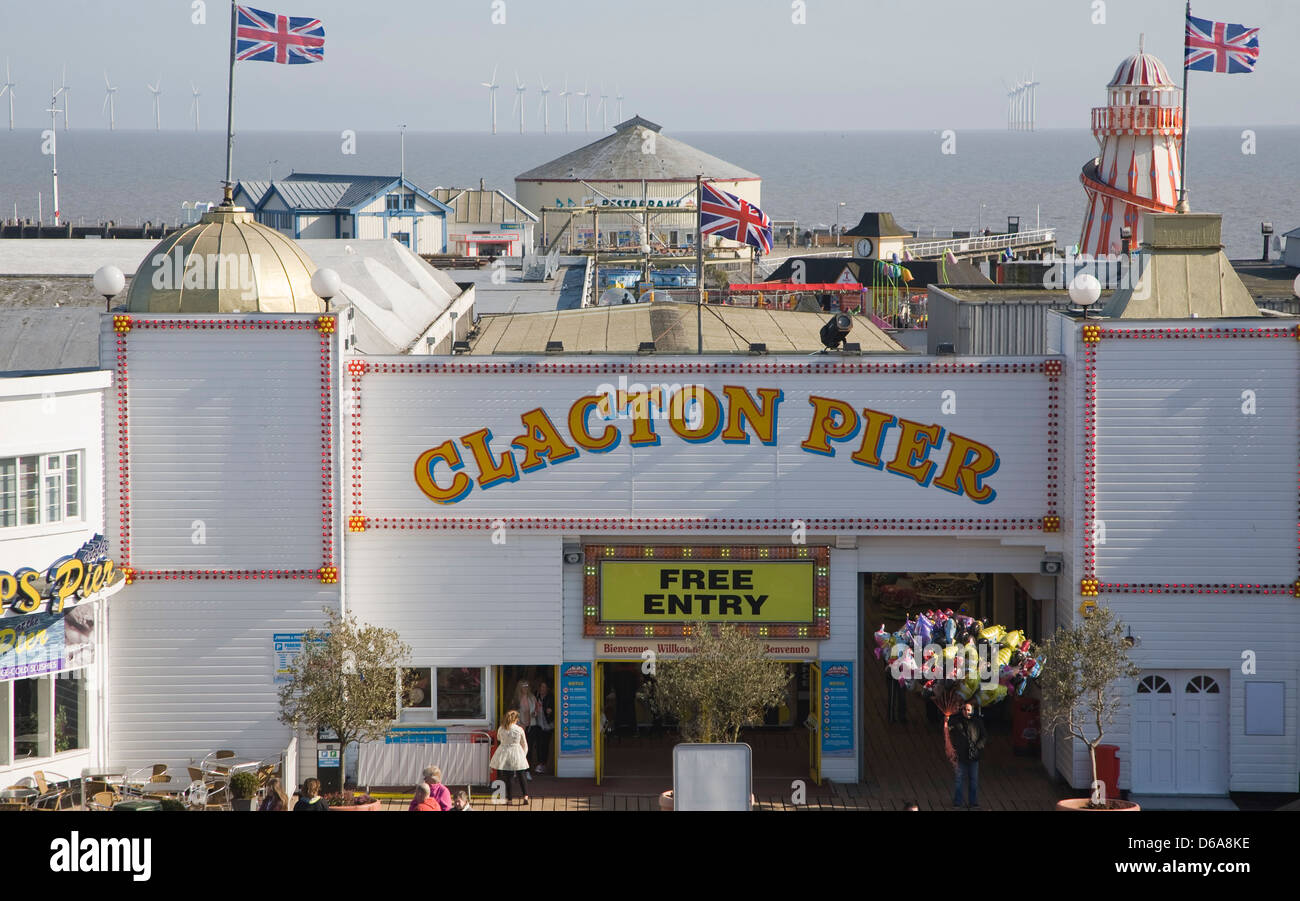 Clacton Pier, Essex, Angleterre Banque D'Images