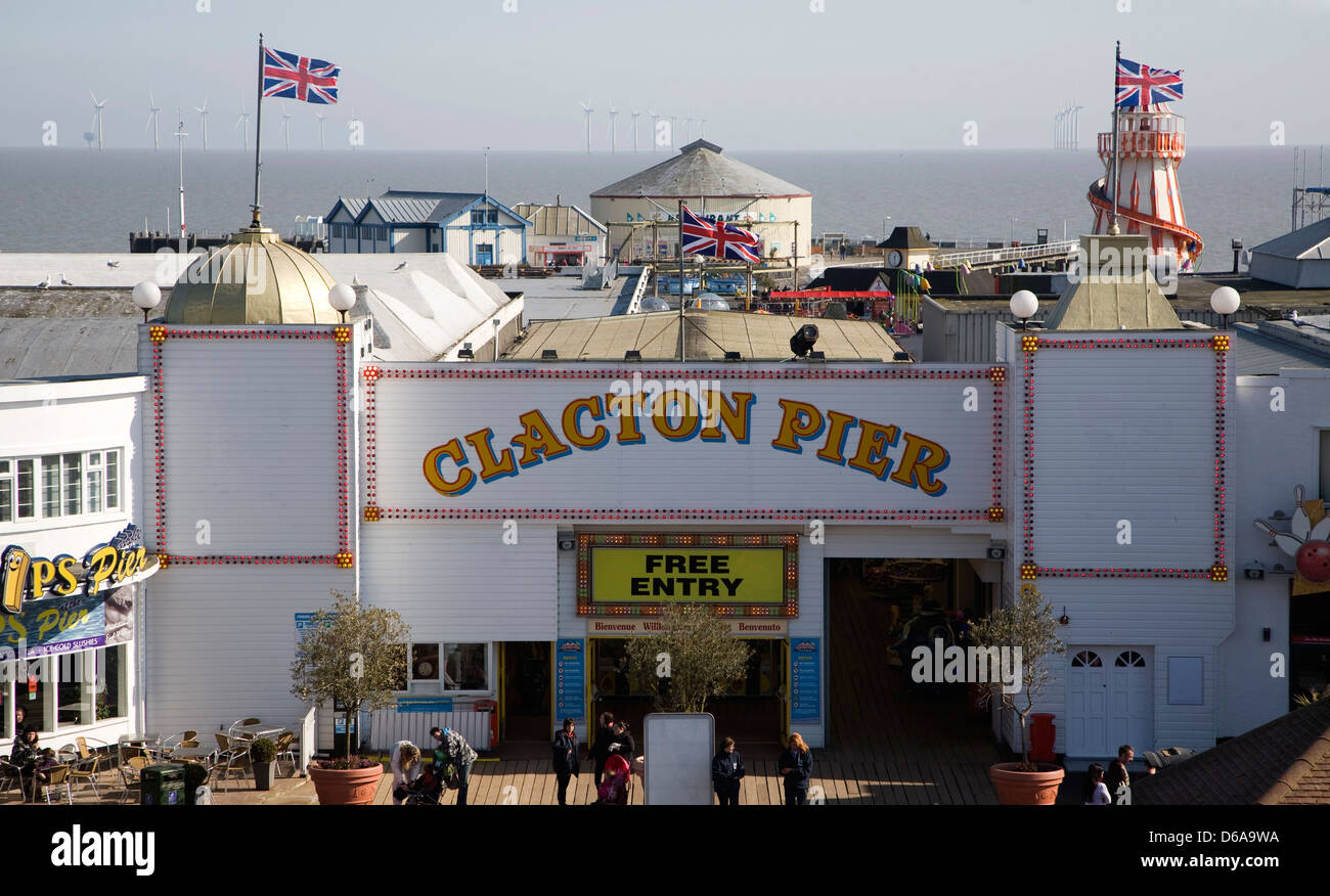 Clacton Pier, Essex, Angleterre Banque D'Images