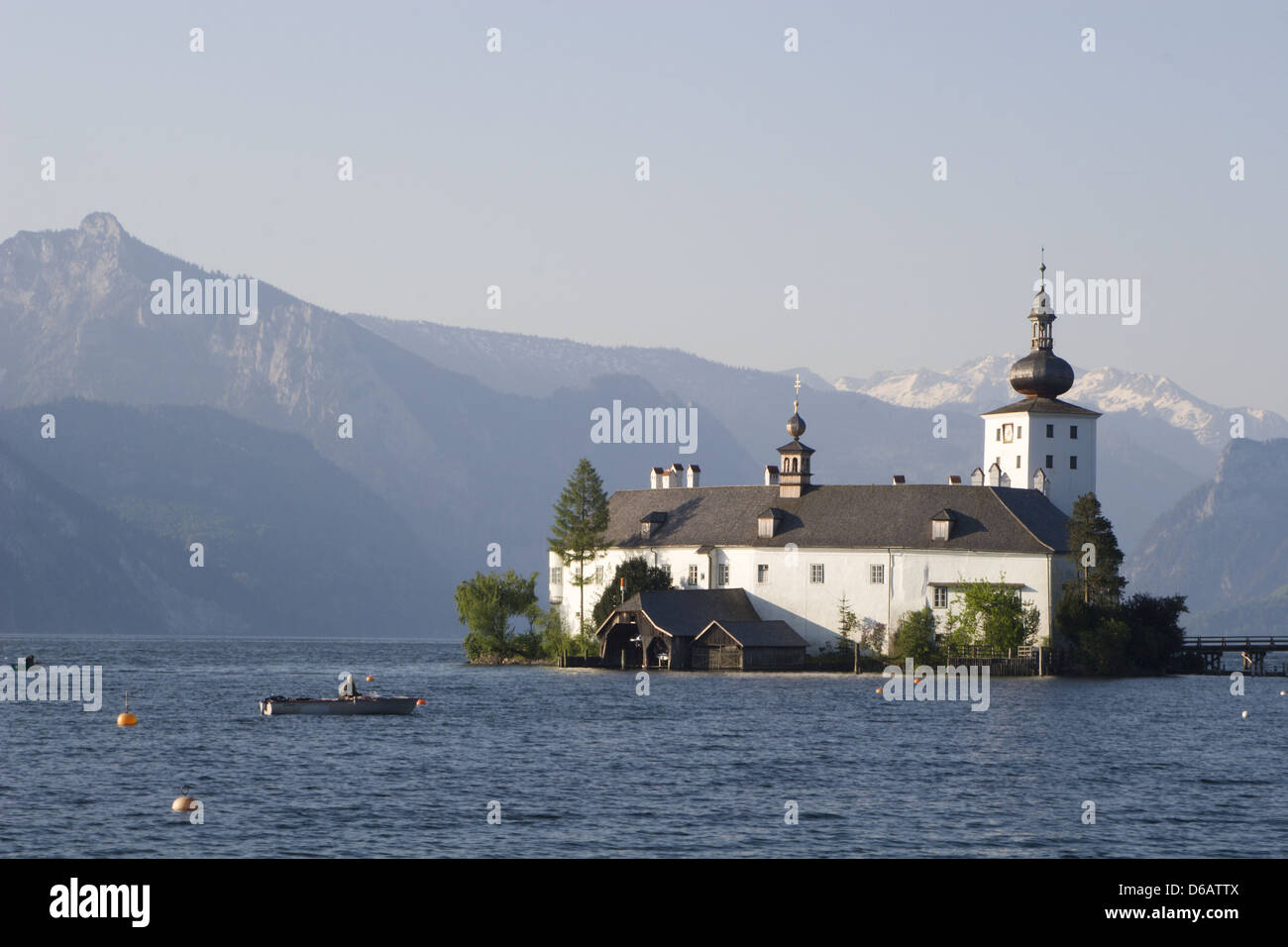 Traunsee,gmunden,seeschloss ort Banque D'Images