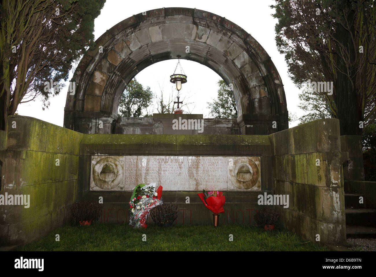 Mémorial aux morts de la Première Guerre mondiale, Aquileia, Friuli, Italie Banque D'Images