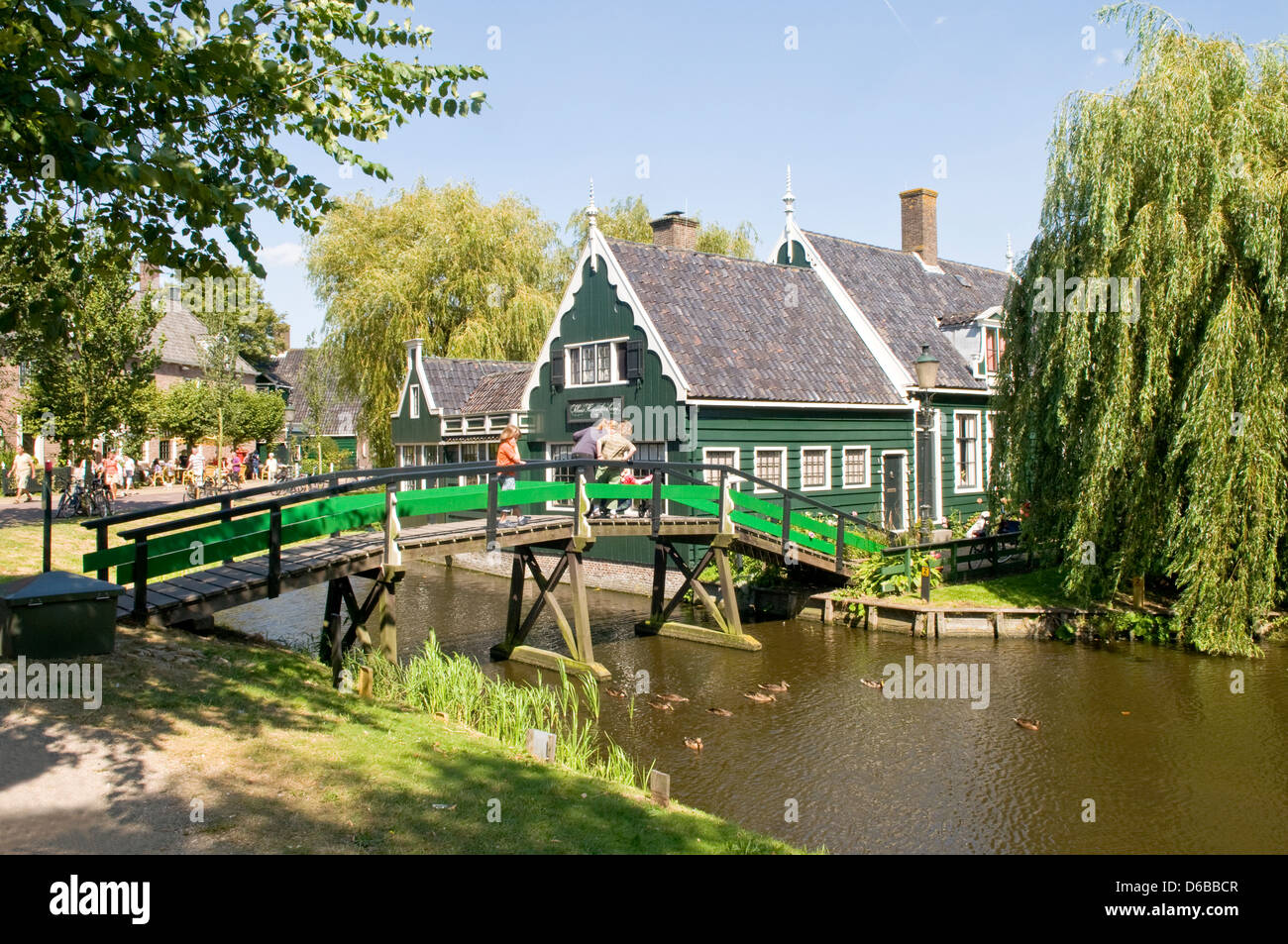 Maisons de Zaanse Schans, Zaandam, près d'Amsterdam, Pays-Bas Banque D'Images