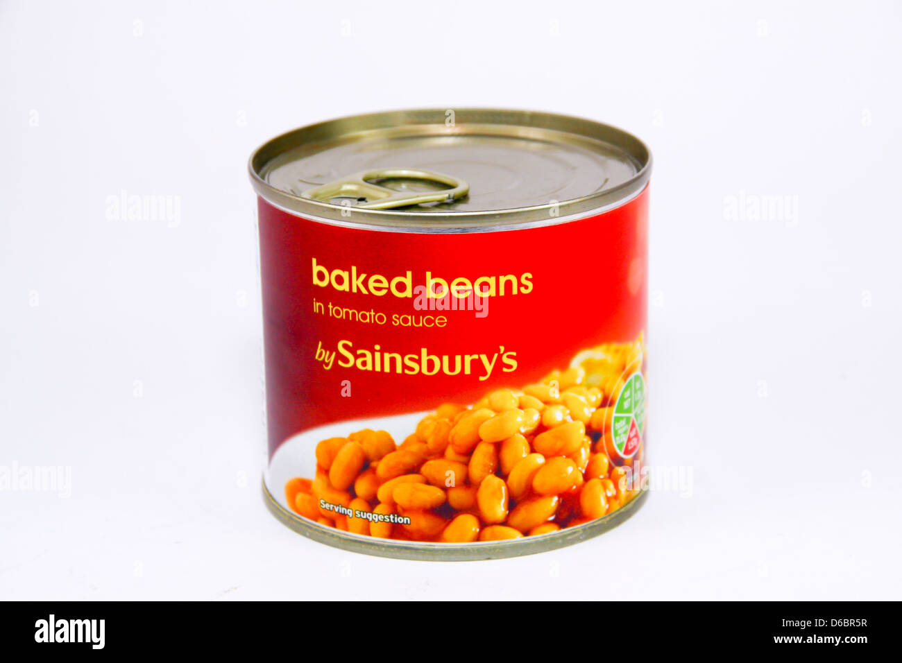 220g de Sainsbury's propre label des fèves Banque D'Images