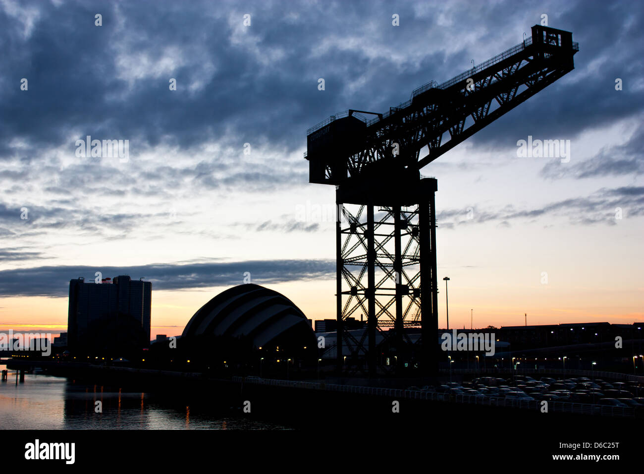 Glasgow - Crane Clydebank Banque D'Images