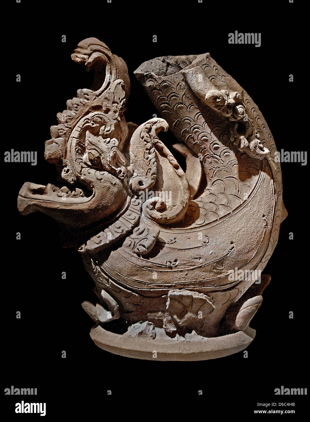 Makara - Trawulan Mojopahit art est Java 14th - 15th siècle Indonésie poterie Banque D'Images
