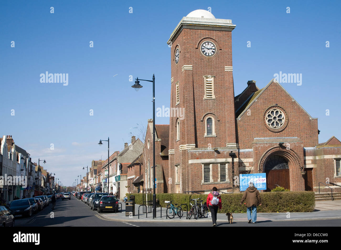 Église libre, avenue Connaught, Frinton and on Sea, Essex, Angleterre Banque D'Images