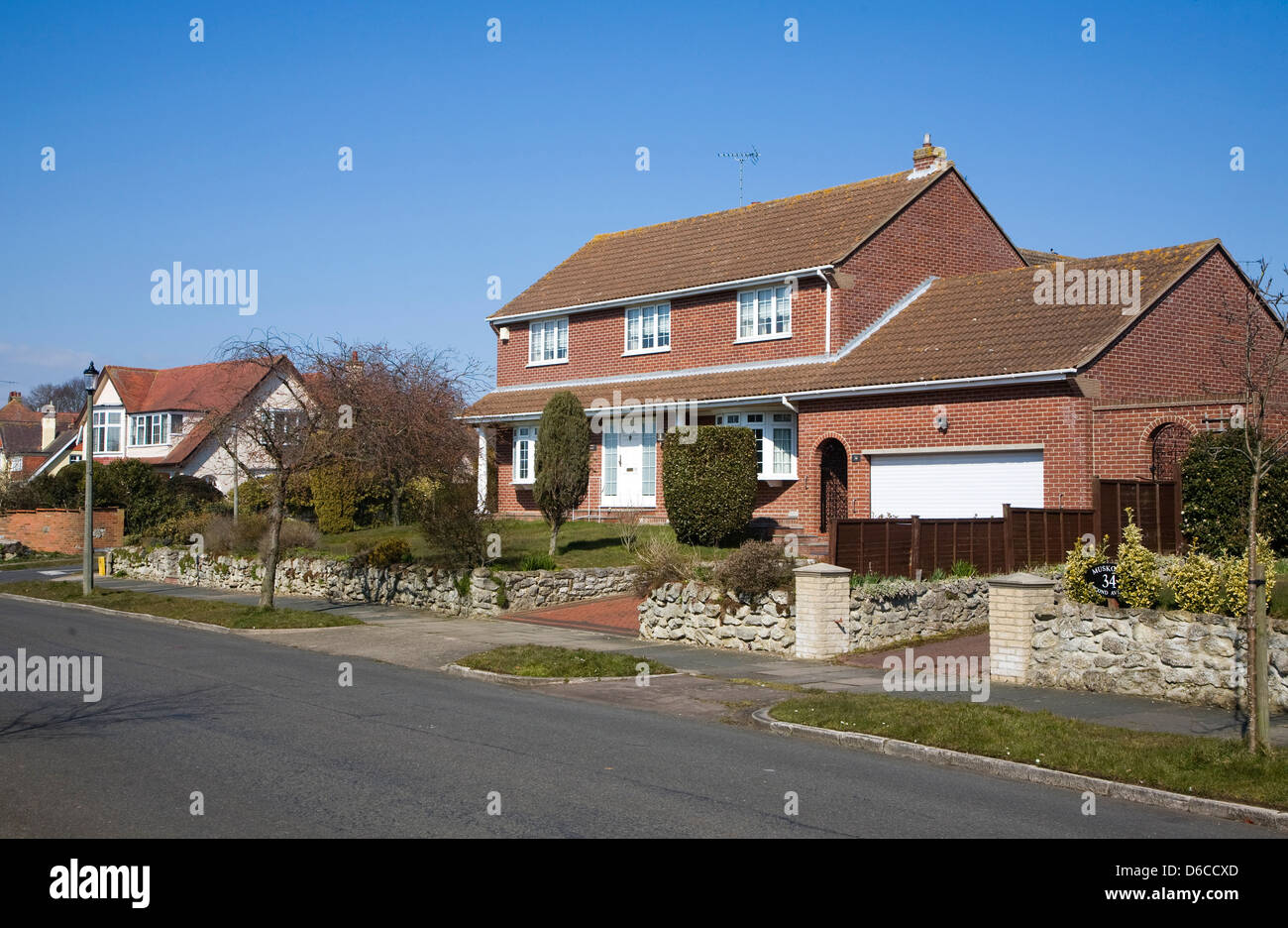 Grandes maisons privées à Frinton and on Sea, Essex, Angleterre Banque D'Images