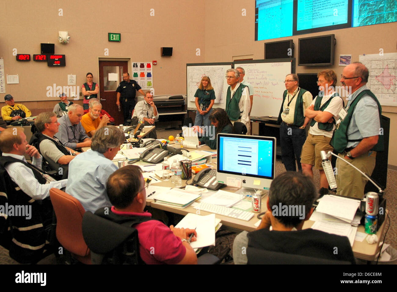 Centre des opérations d'urgence, Los Alamos National Laboratory Banque D'Images