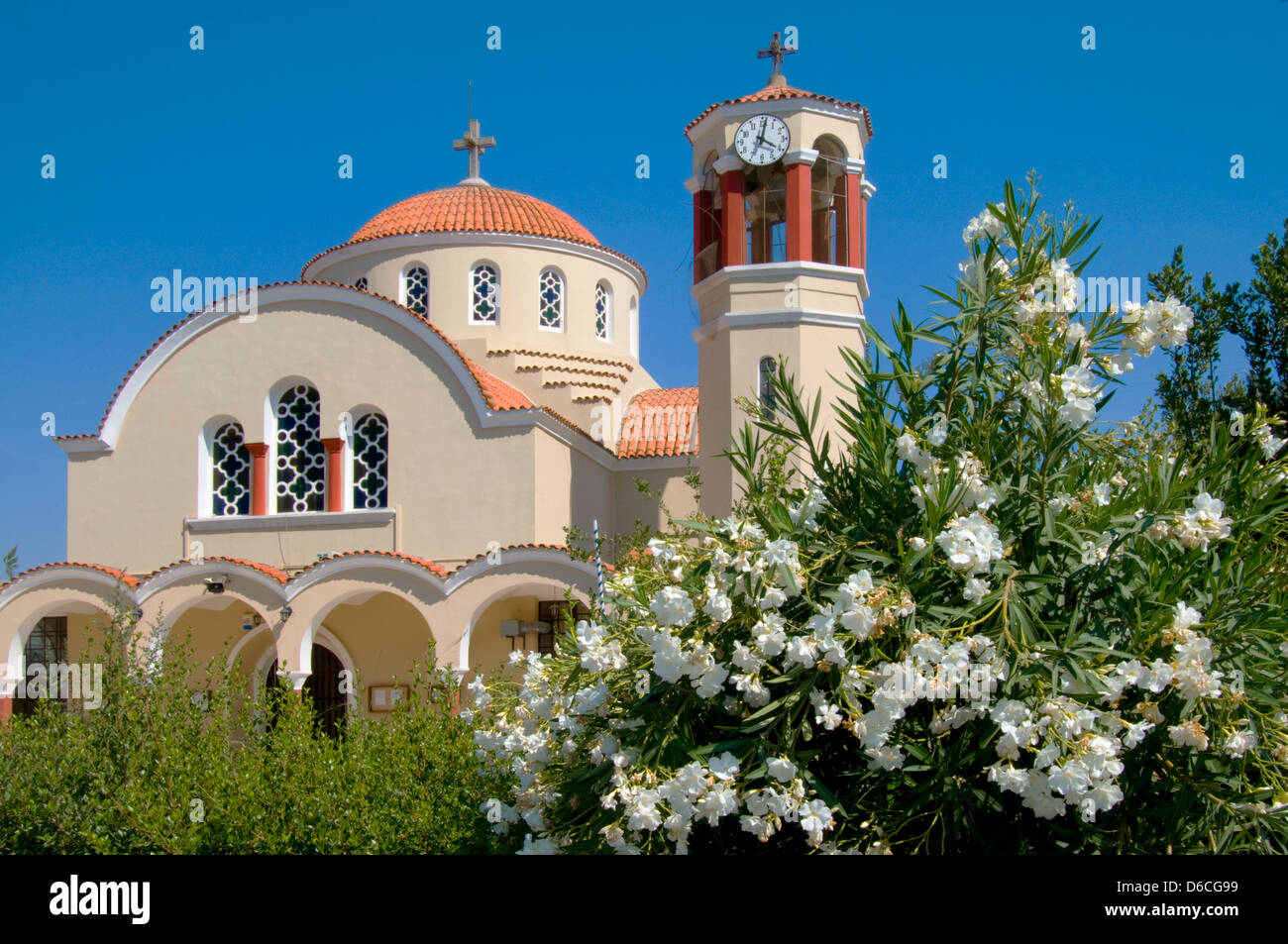 Profitis Ilias, Crète, Grèce. Eglise Orthodoxe grecque Banque D'Images