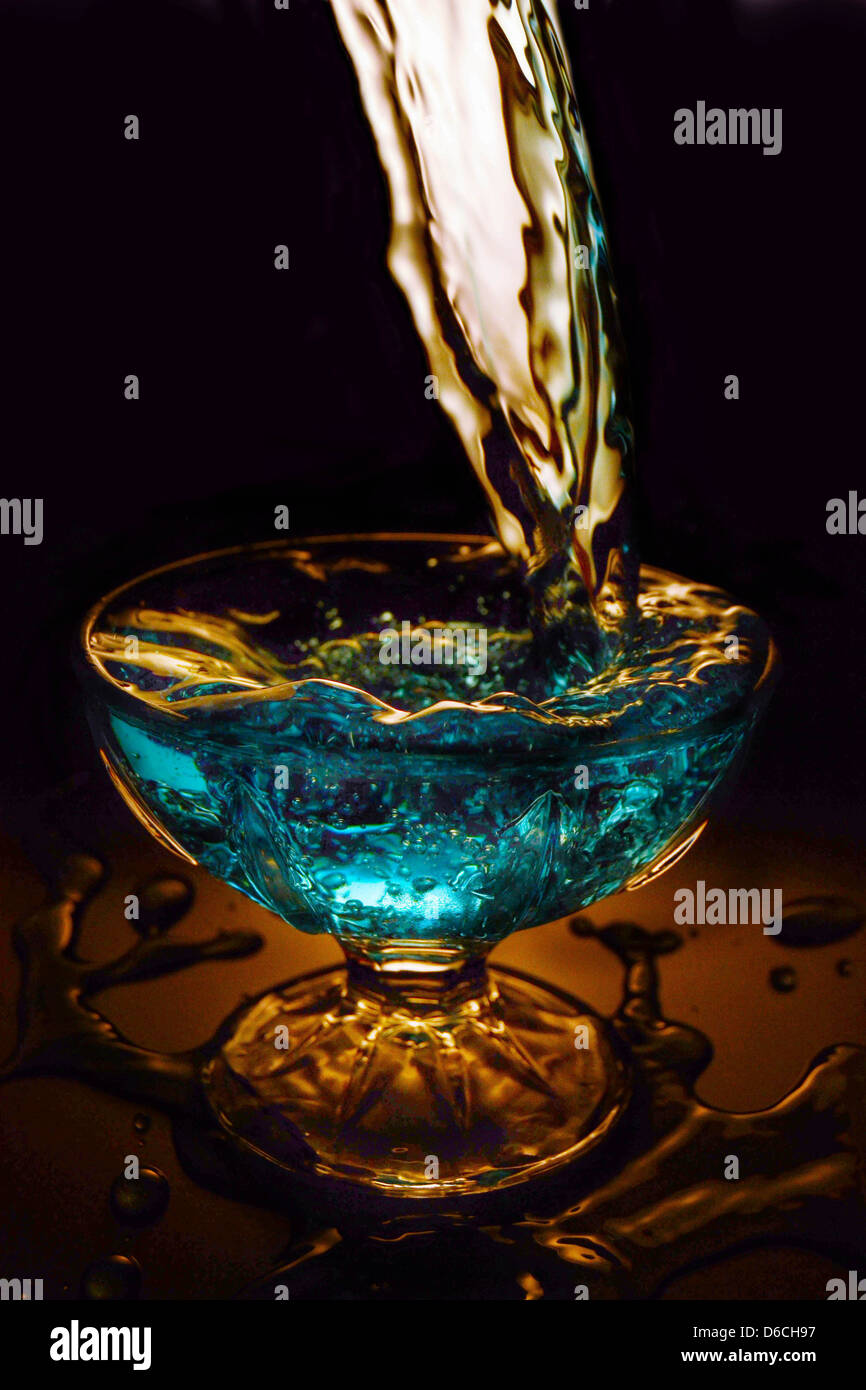 Photo prise lors d'une séance de photographie à grande vitesse. Banque D'Images