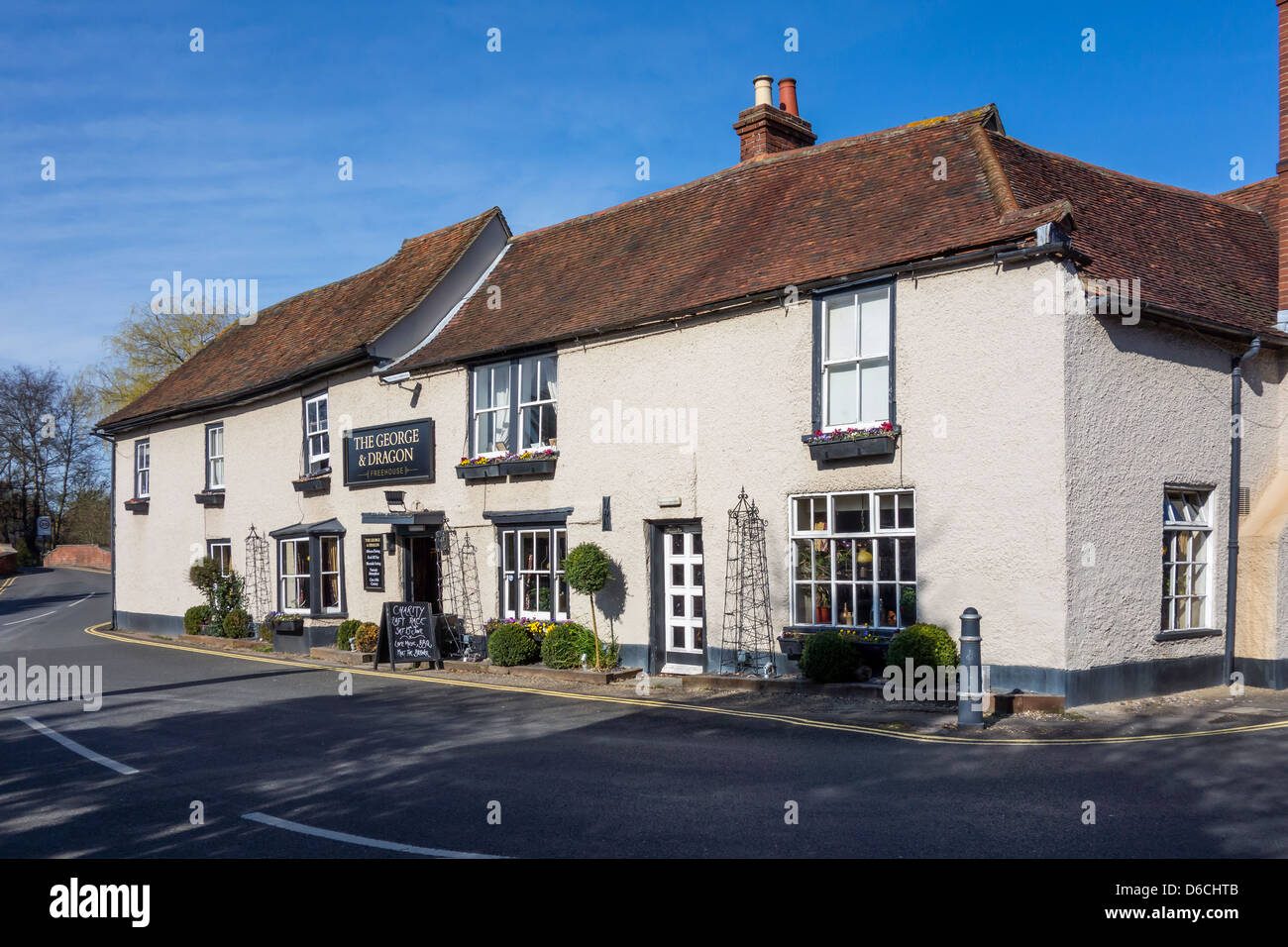 George and Dragon Pub. Fordwich Village sur la rivière Stour près de Canterbury Kent England Banque D'Images