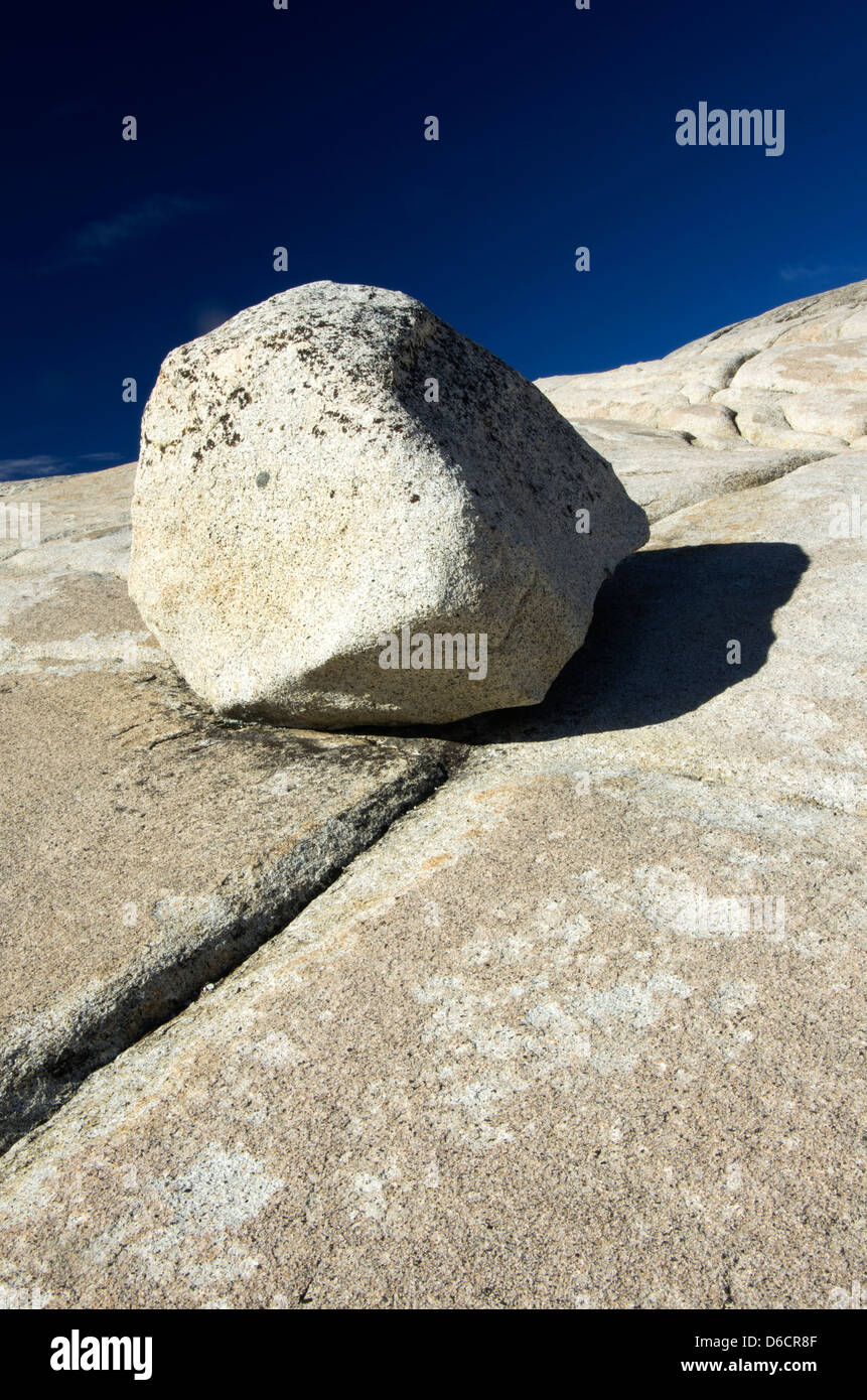 Yosemite National Park Olmstead Point rock Banque D'Images