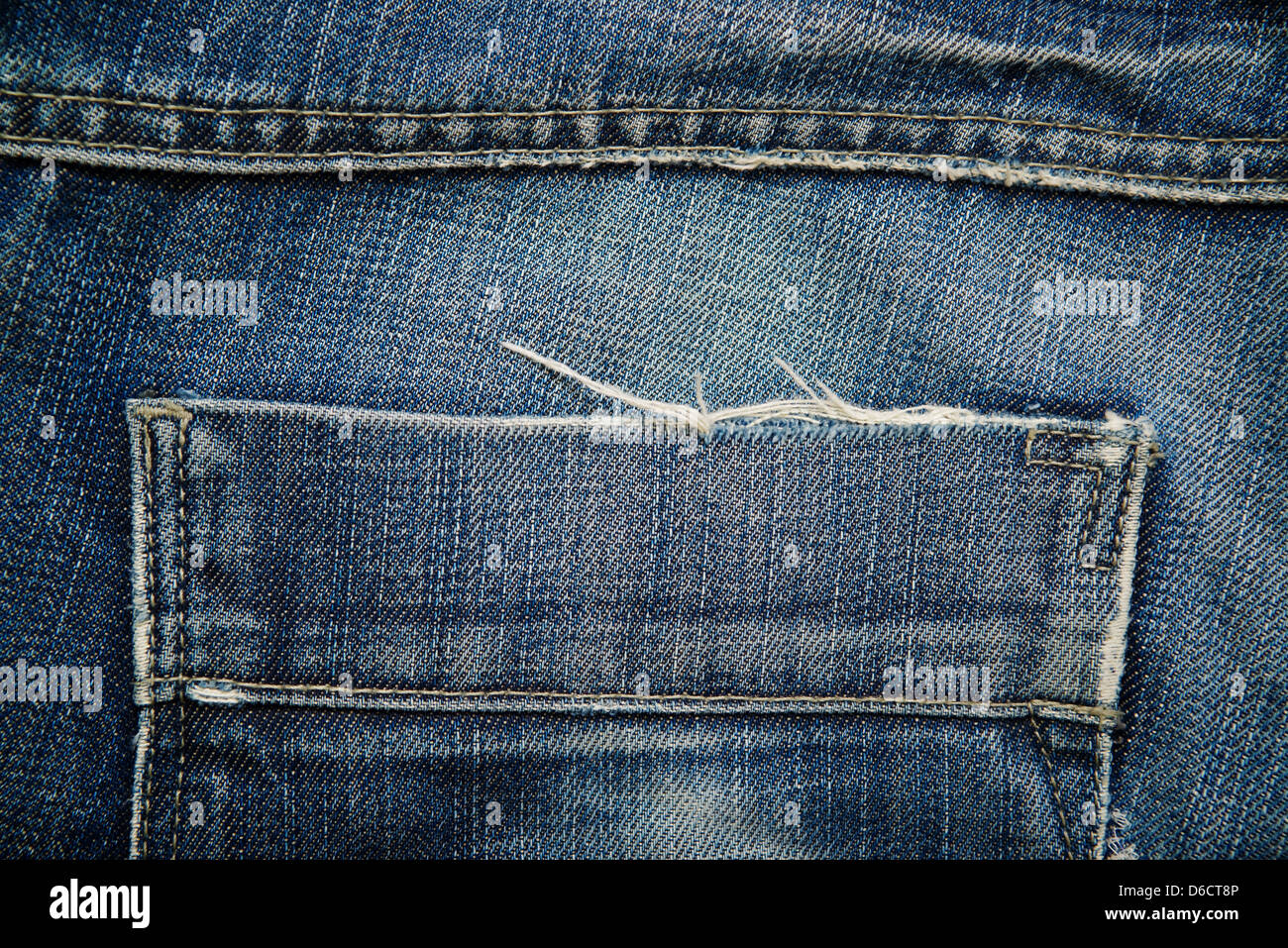 Denim Jeans Pantalons pocket détail comme arrière-plan. Banque D'Images