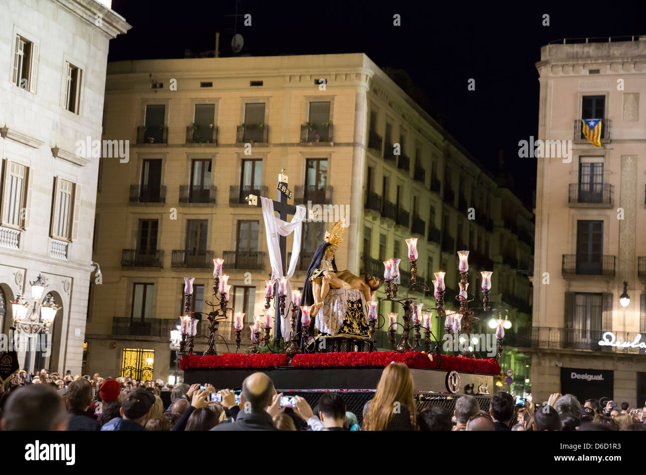 Procession de Pâques à Barcelone Banque D'Images