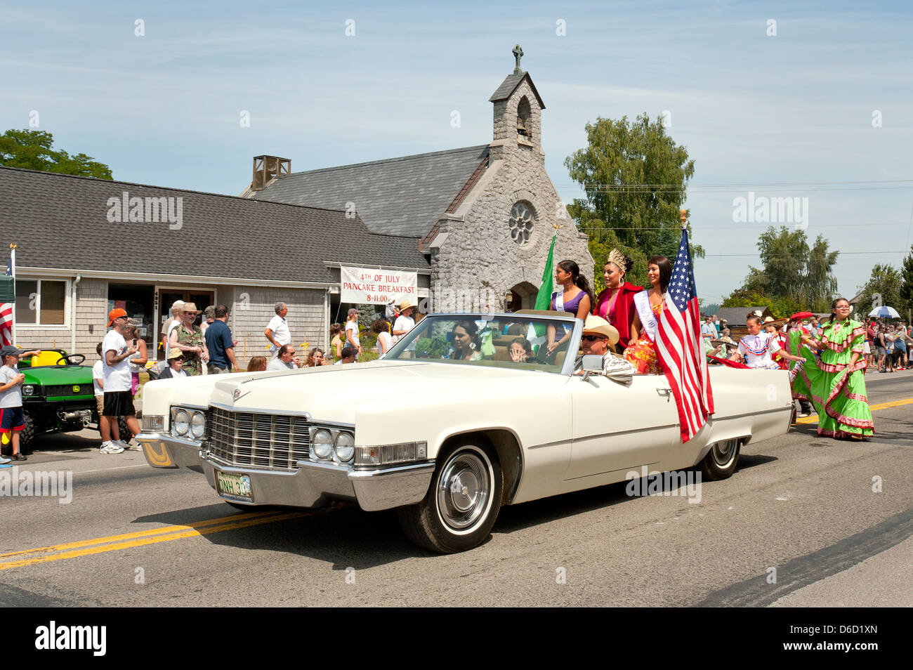 Quatrième de juillet parade. Banque D'Images