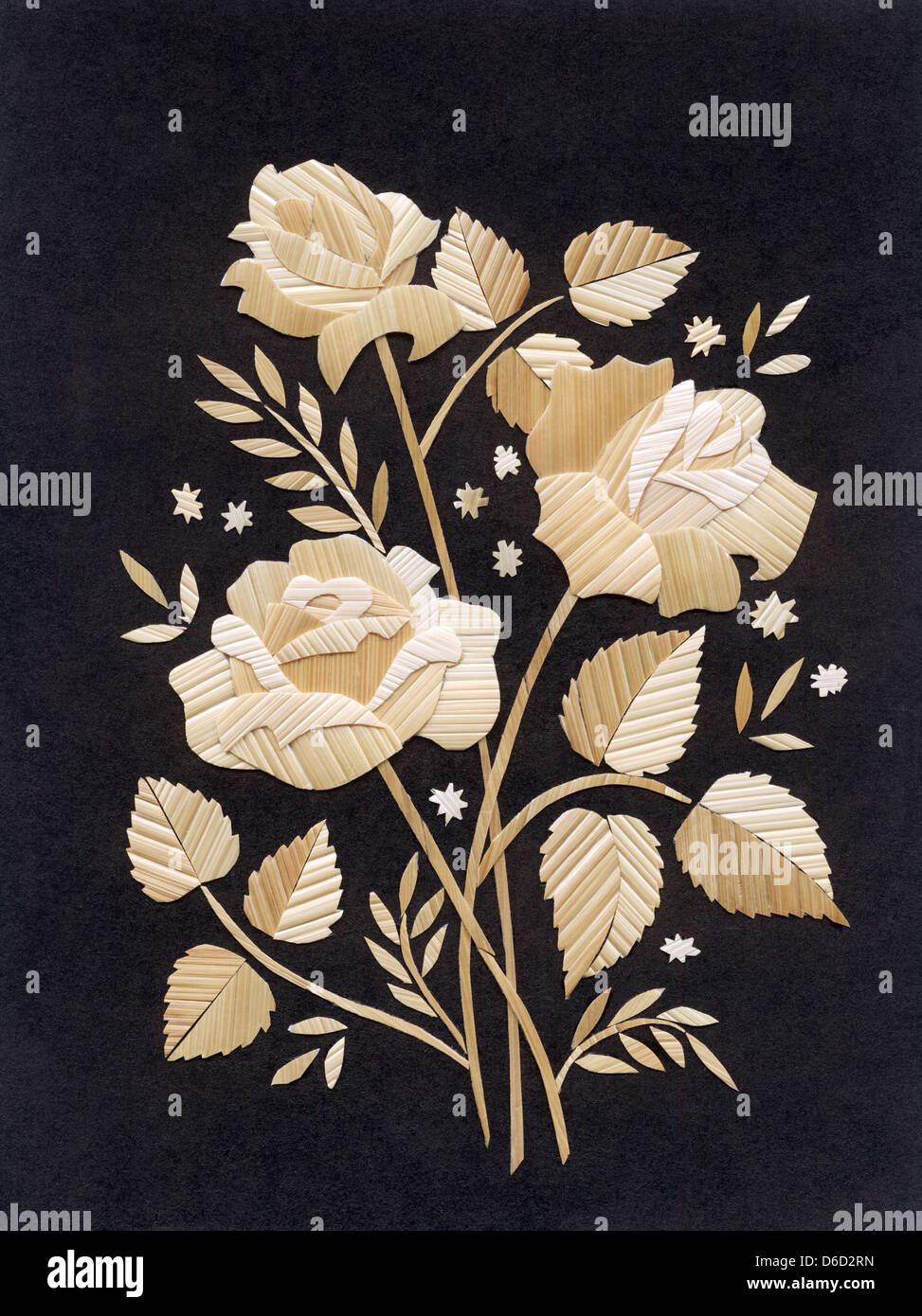 Roses de pailles Banque D'Images