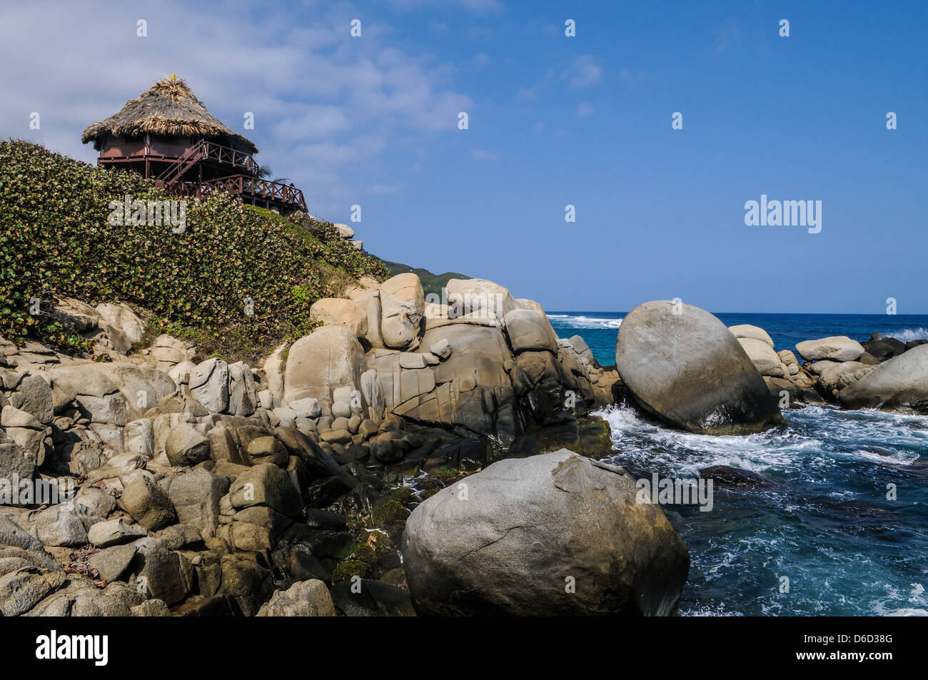 Plage de Cabo. Le parc national Tayrona ''. Santa Marta (Colombie) Banque D'Images